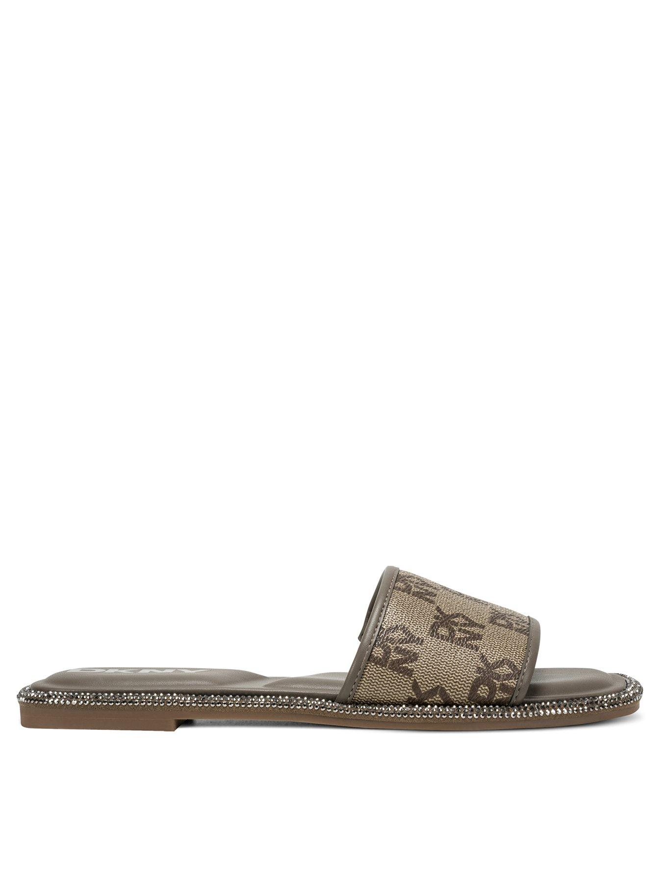 DKNY Badin - Flat Sliders 5mm - Brown