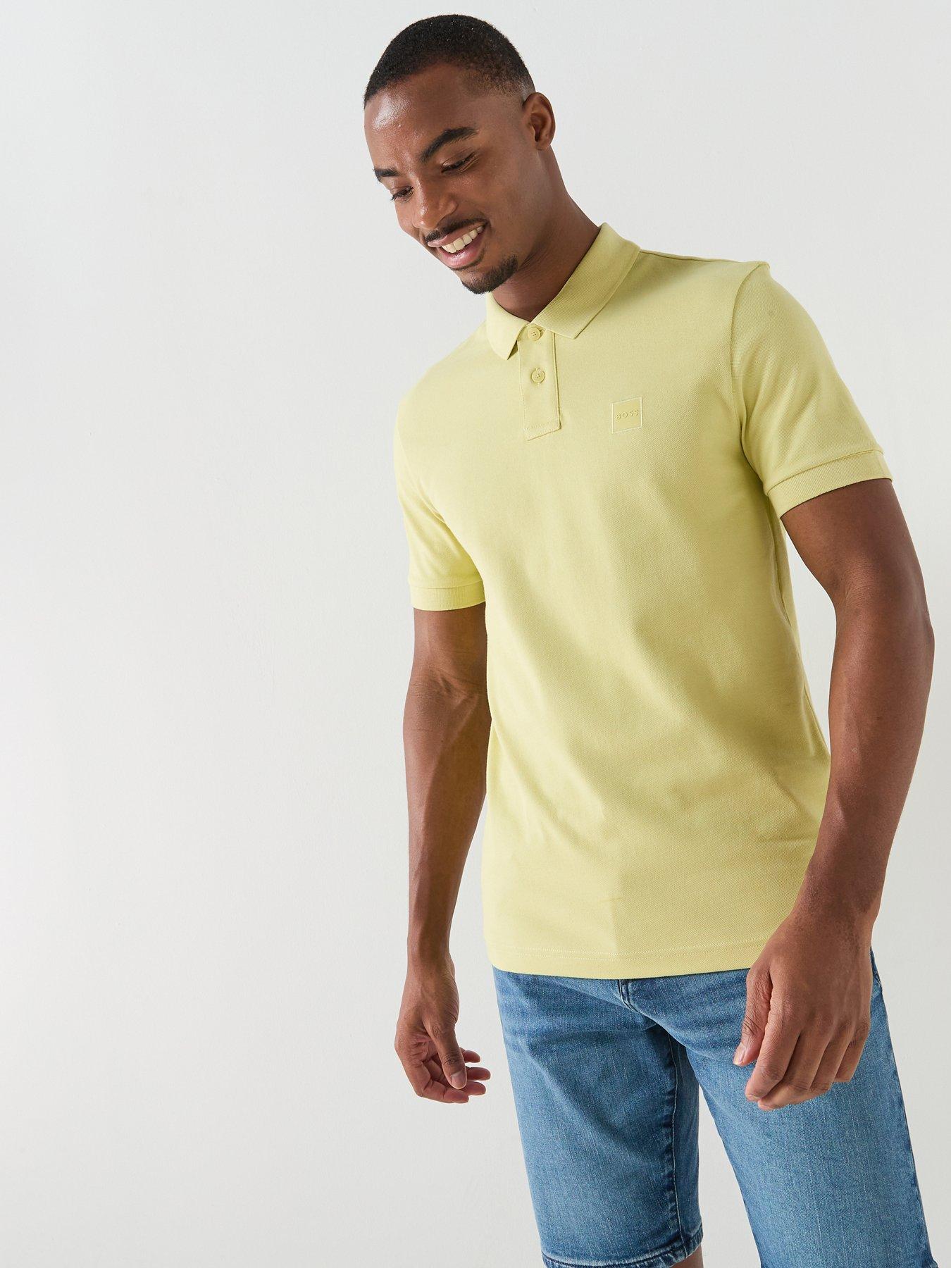 BOSS Passenger Tonal Patch Logo Polo Shirt - Dark Yellow