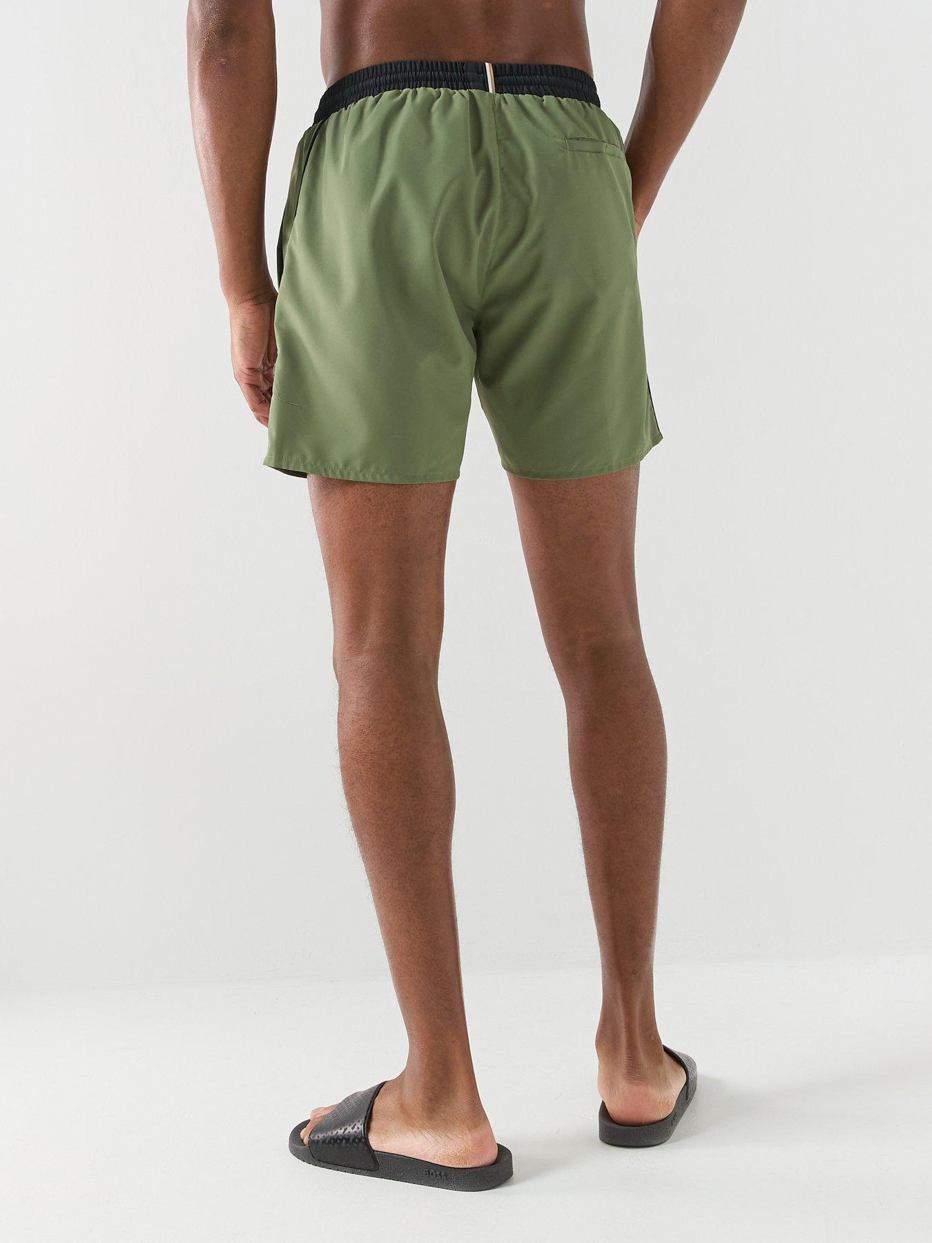 Image 2 of 5 of BOSS Starfish Swim Shorts - Dark Green