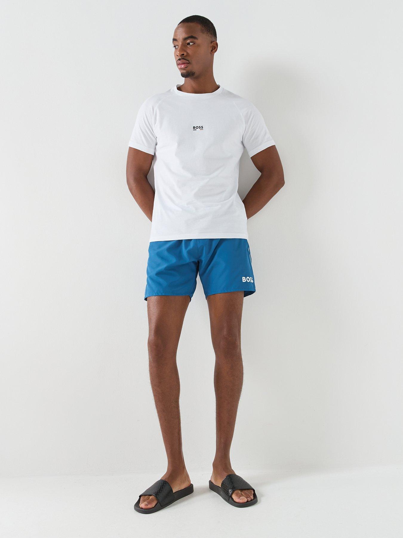 Image 3 of 5 of BOSS Starfish Swim Shorts - Blue