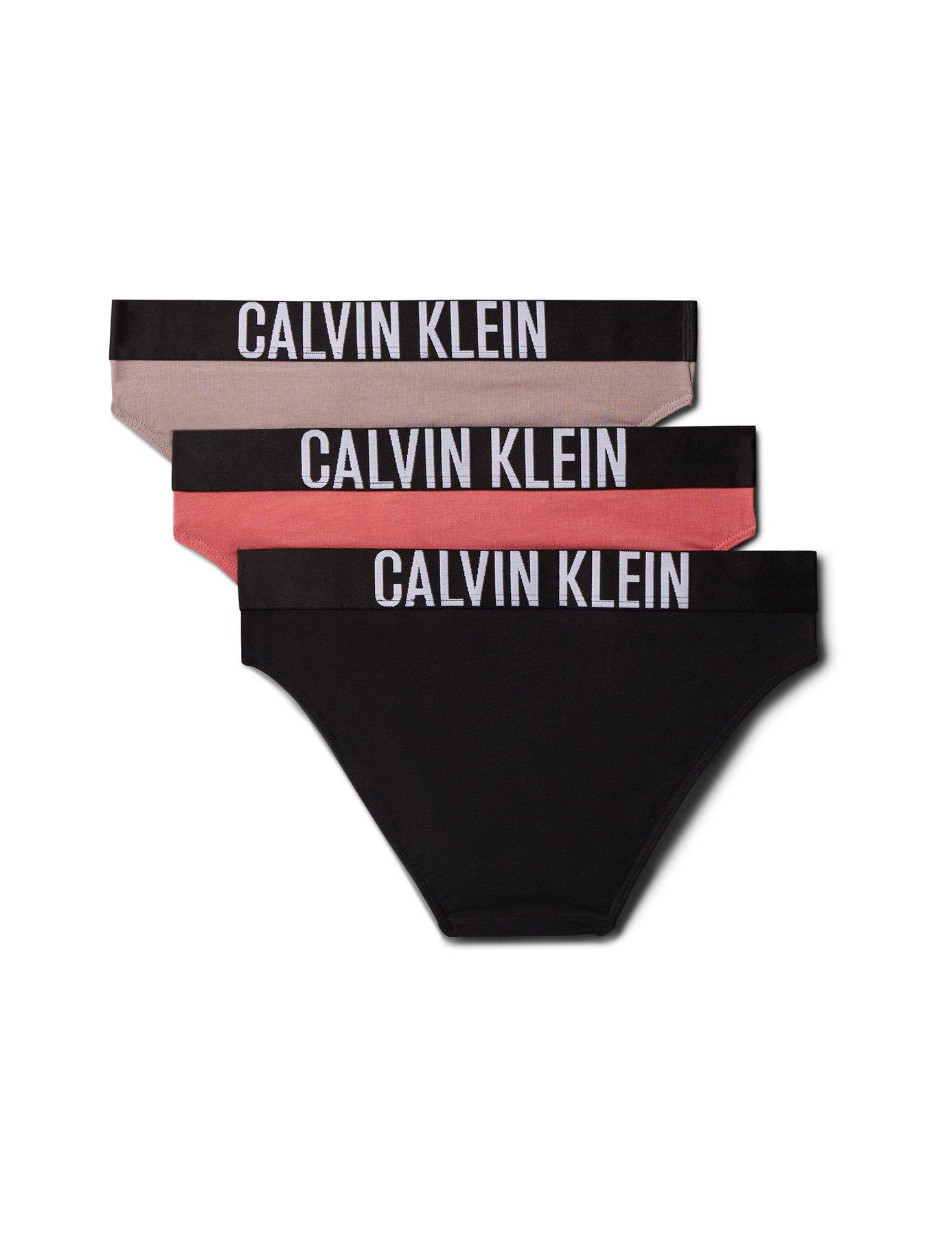 Image 1 of 2 of Calvin Klein Girls 3 Pack Intense Power Bikini Briefs - Multi