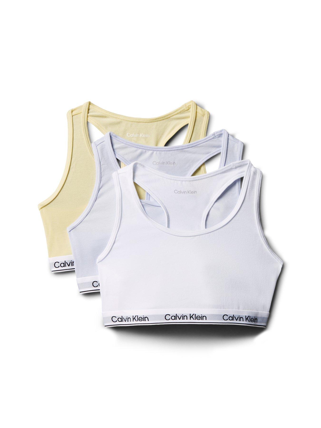 Calvin Klein Girls 3 Pack Modern Cotton Bralette - Multi