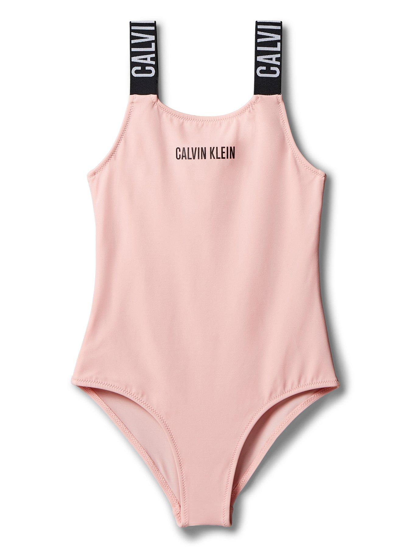 Calvin Klein: Girls Swimsuit - Pink
