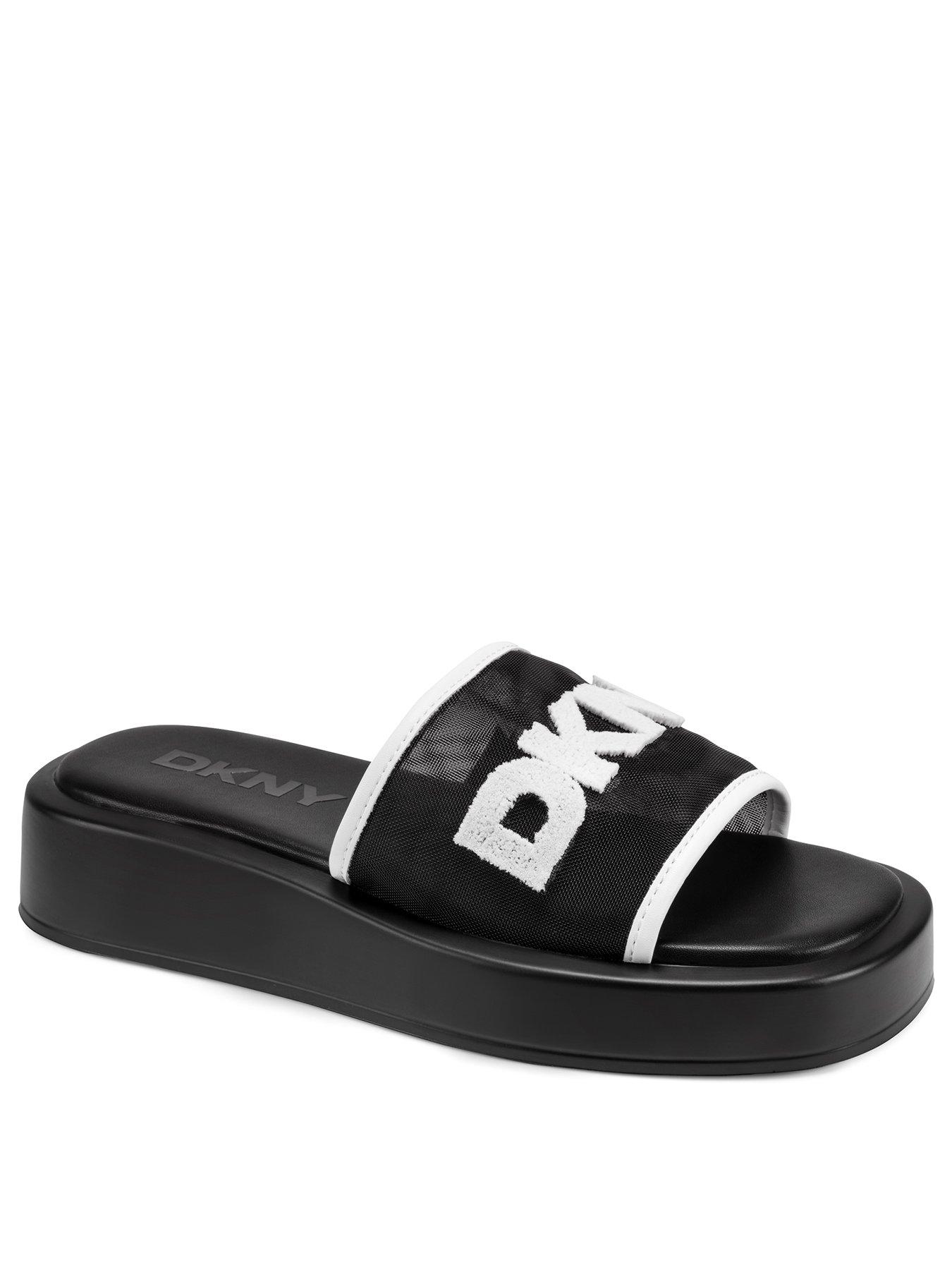 Image 2 of 5 of DKNY Orion Logo Mesh - Platform Slide 40mm