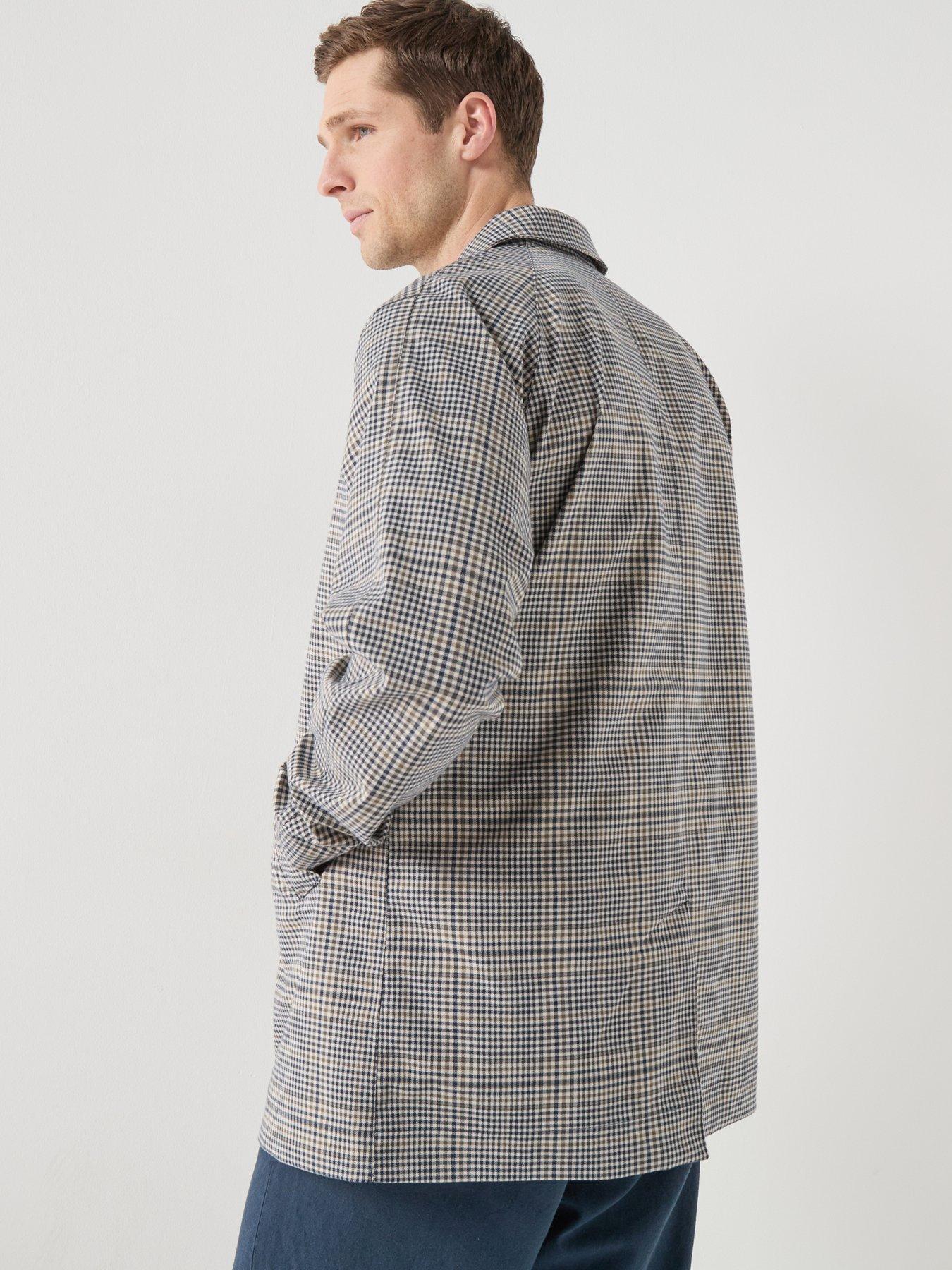 Barbour Rokig Check Waterproof Mac Jacket - Grey | Very