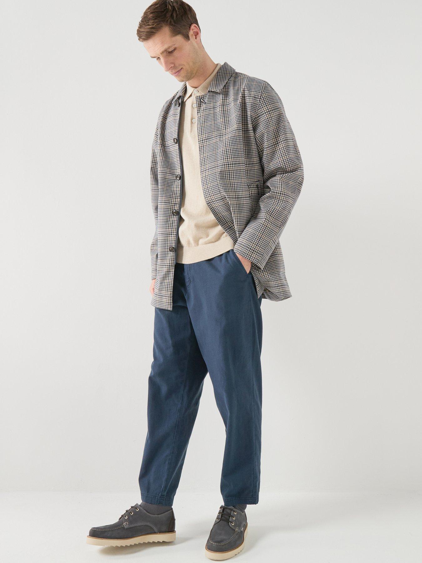Barbour Rokig Check Waterproof Mac Jacket - Grey | Very