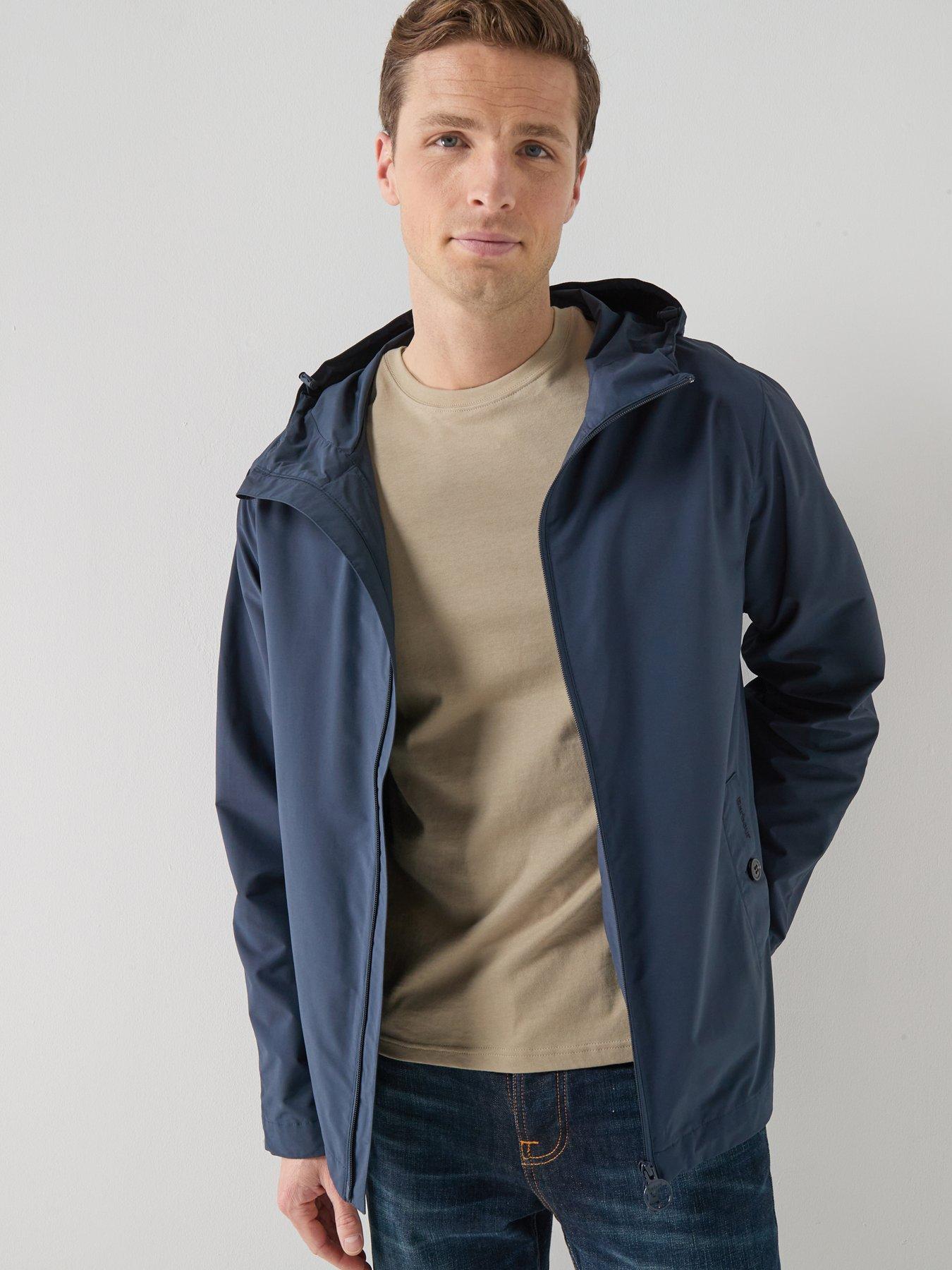Barbour Modern Rokig Hooded Showerproof Jacket - Navy | Very