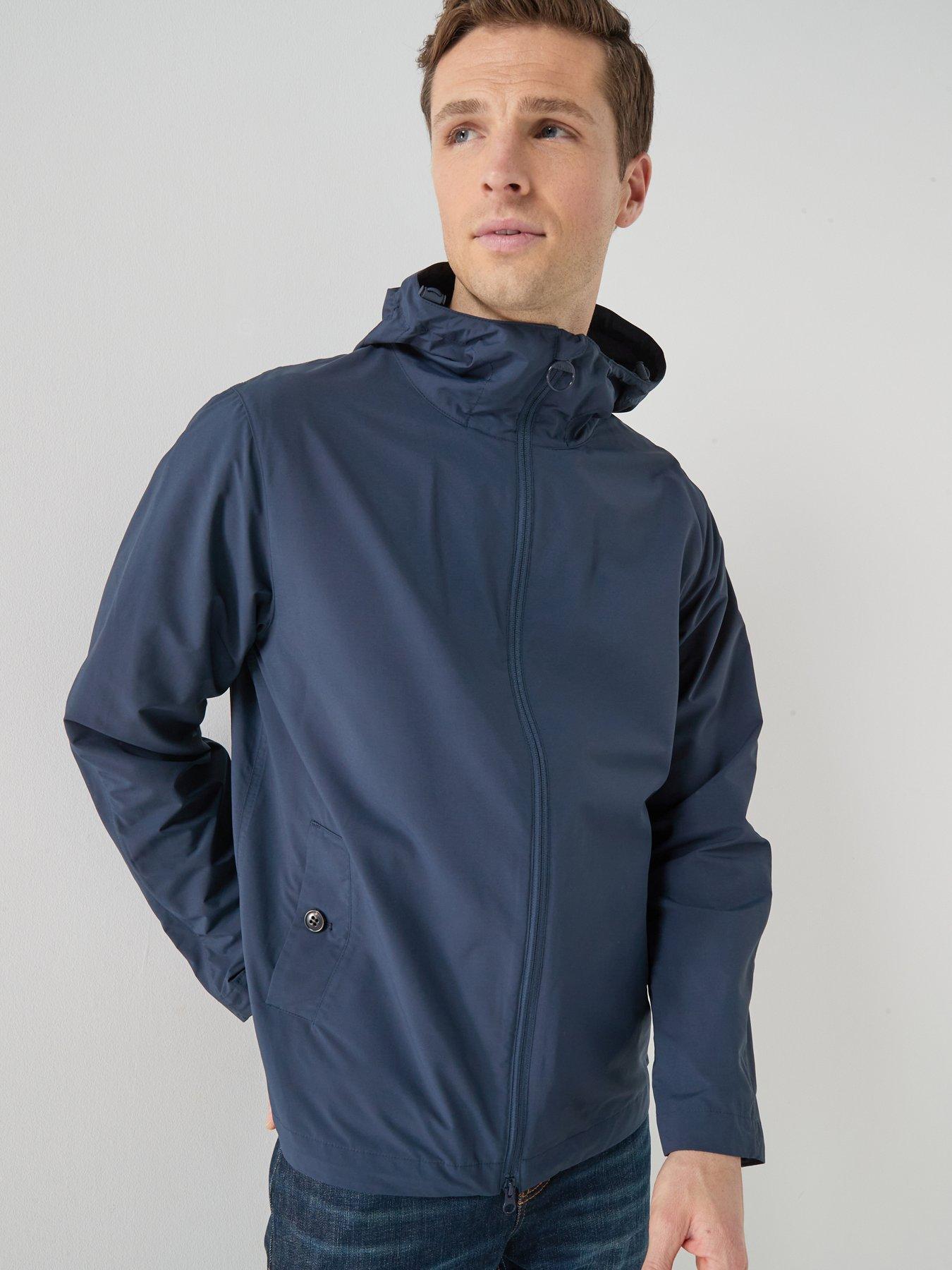 Barbour Modern Rokig Hooded Showerproof Jacket - Navy | Very