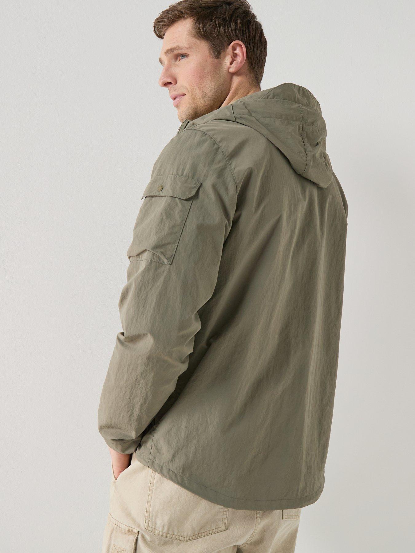 Image 2 of 6 of Barbour Modern Rokig Hooded Showerproof Jacket - Khaki