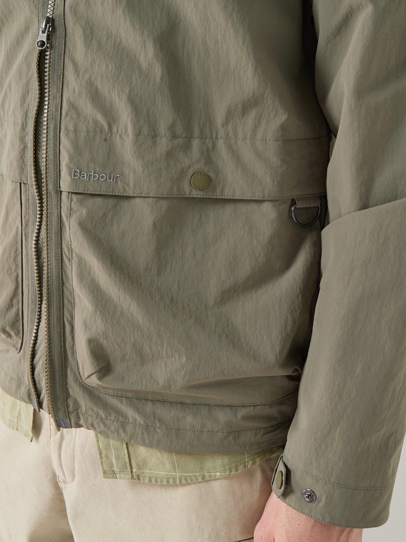 Image 4 of 6 of Barbour Modern Rokig Hooded Showerproof Jacket - Khaki