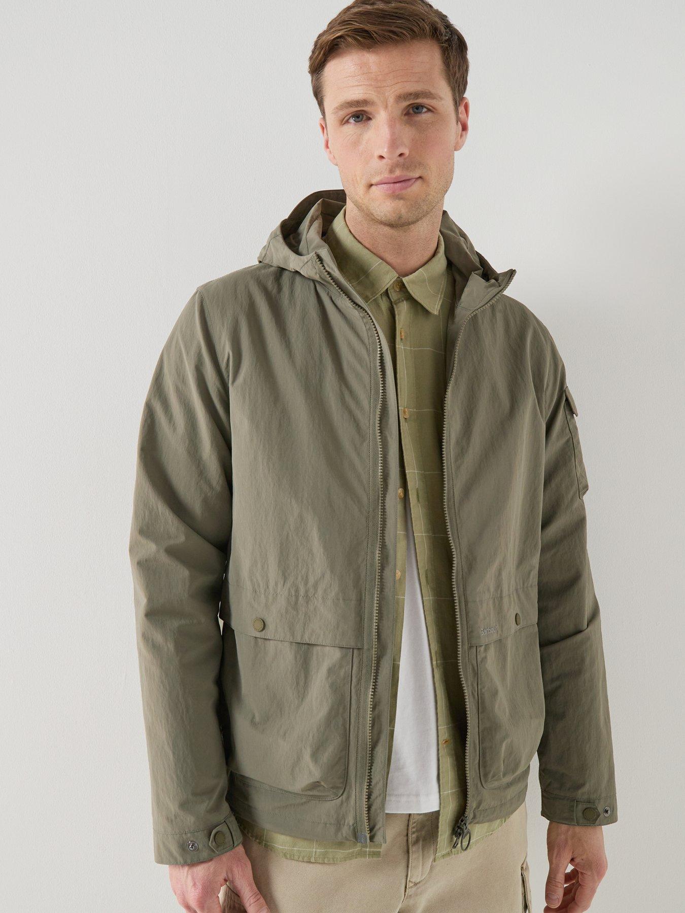 Image 6 of 6 of Barbour Modern Rokig Hooded Showerproof Jacket - Khaki