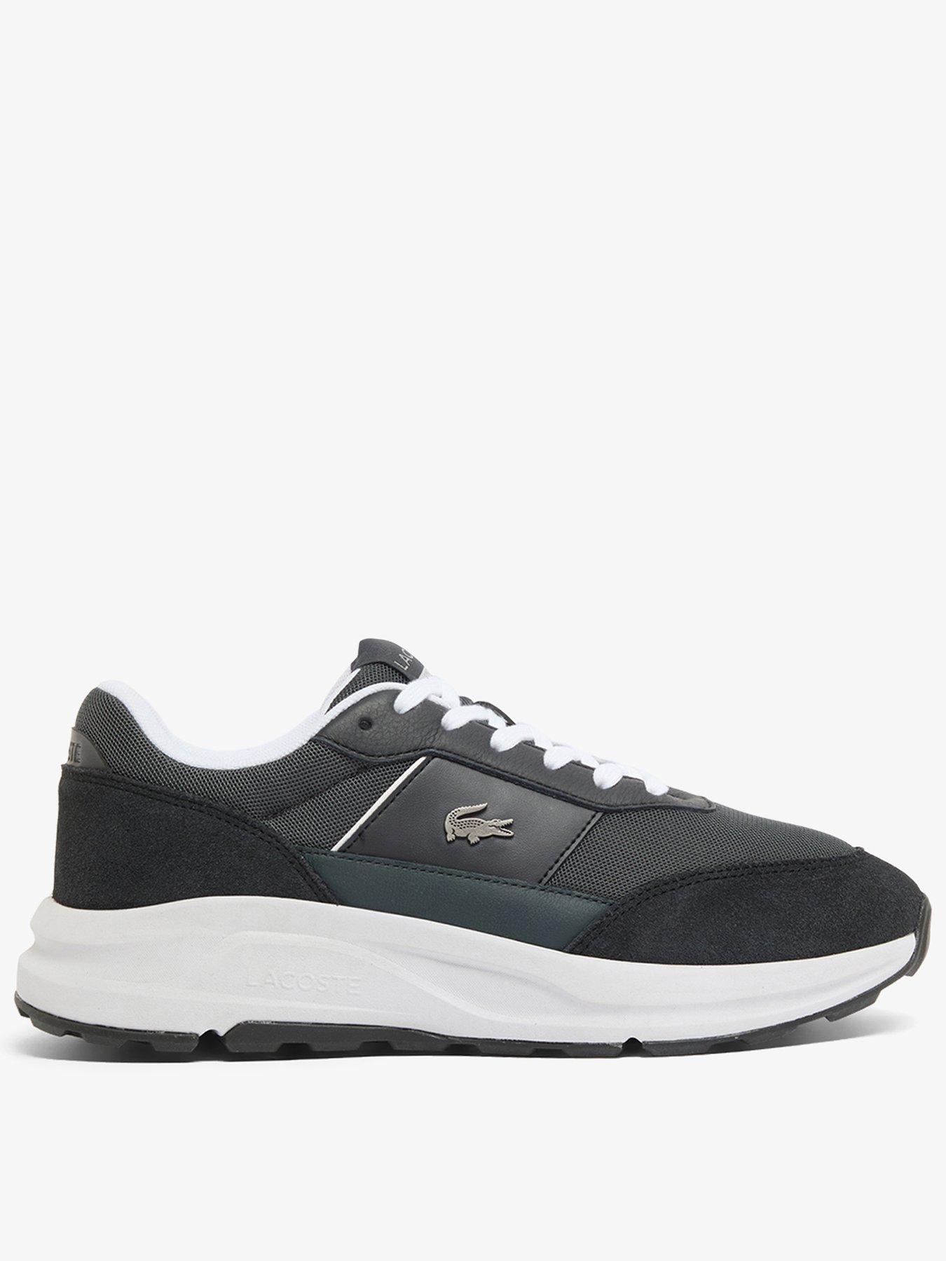 Lacoste Run Set Trainers, Grey, Size 9, Men