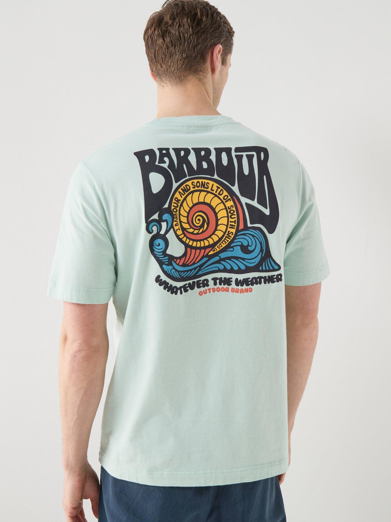 Barbour Frome Back Graphic T-Shirt - Light Blue