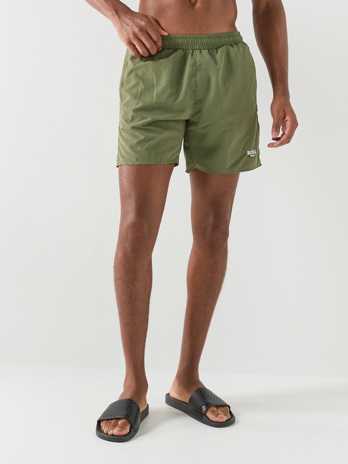 BOSS Swordfish Swim Shorts - Dark Green