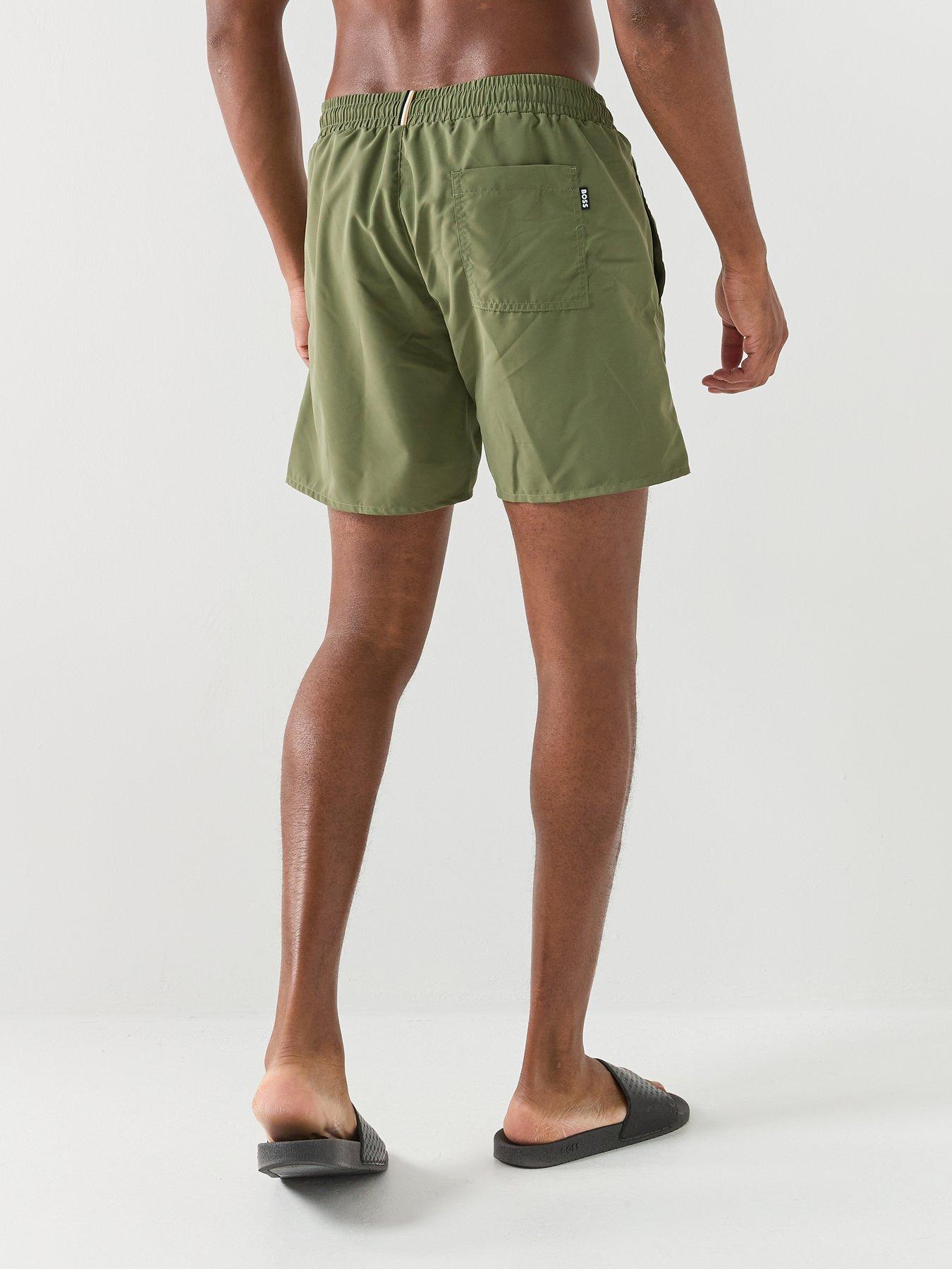 Image 2 of 6 of BOSS Swordfish Swim Shorts - Dark Green