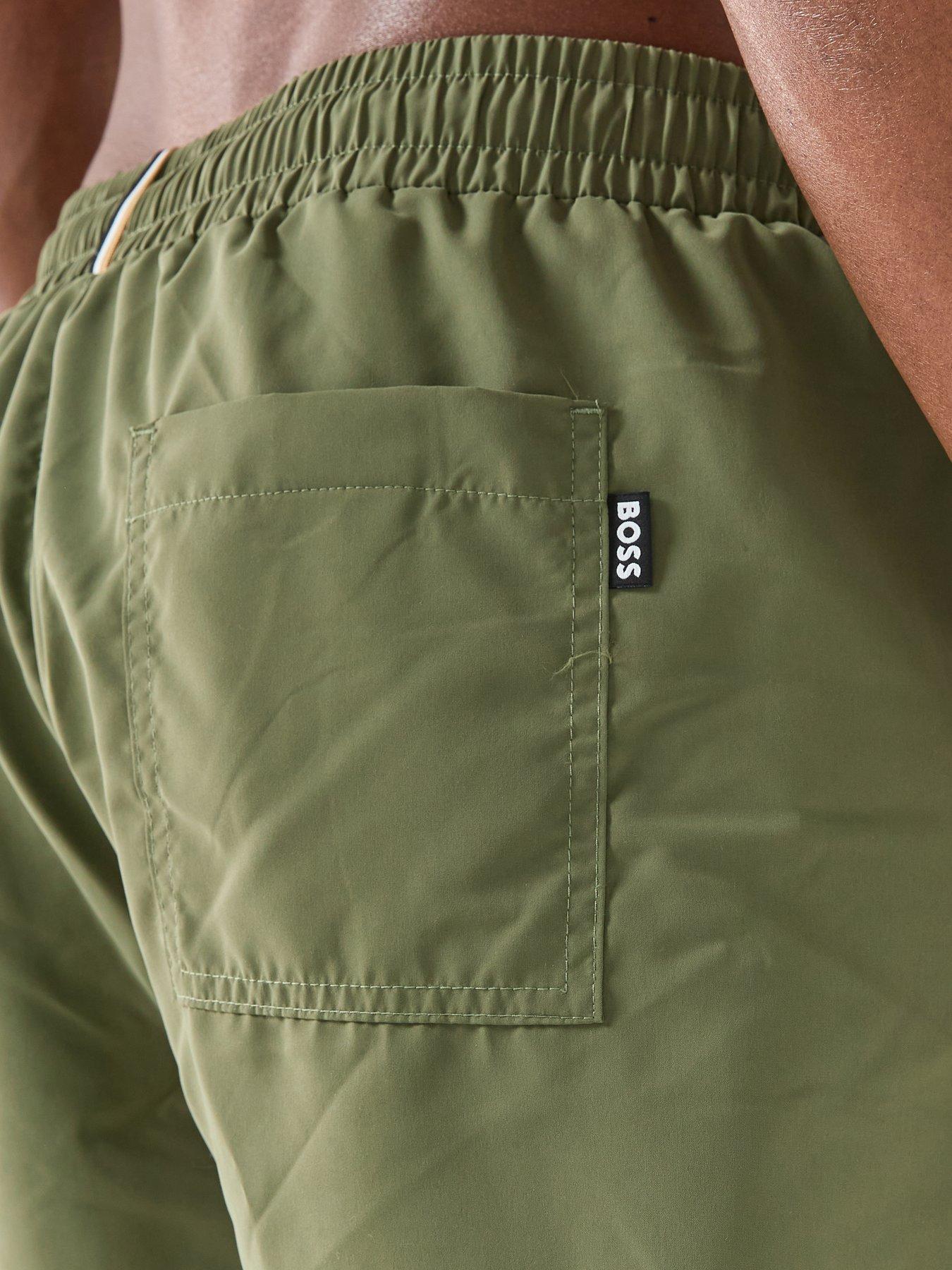 Image 5 of 6 of BOSS Swordfish Swim Shorts - Dark Green