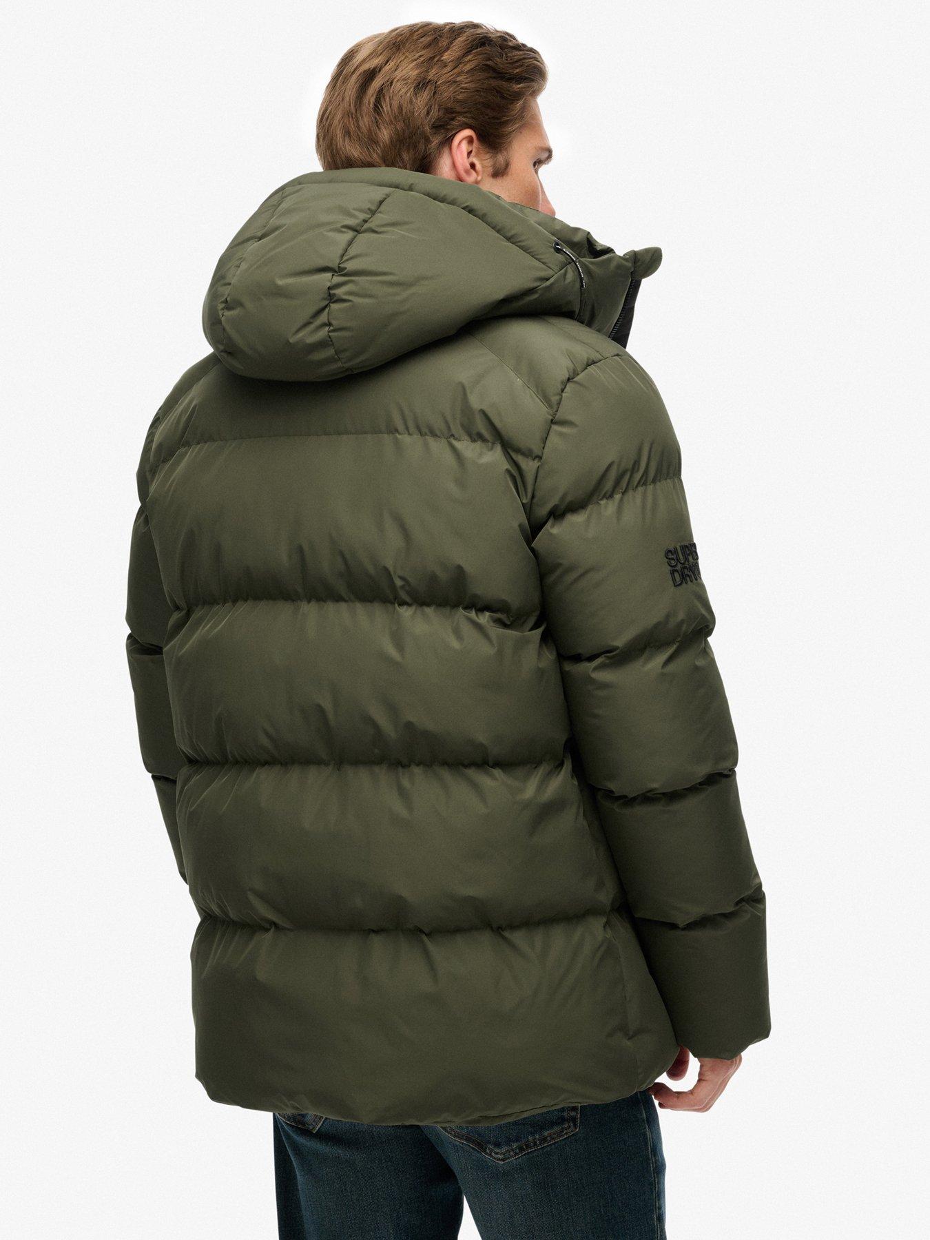 Image 2 of 7 of Superdry Hooded 5 Baffle Sports Jacket - Khaki