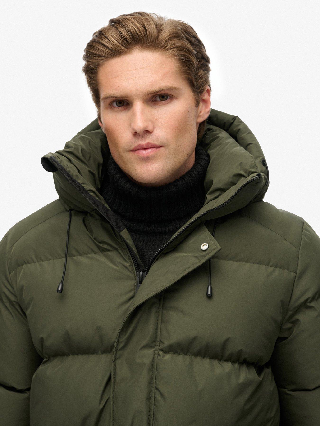 Image 4 of 7 of Superdry Hooded 5 Baffle Sports Jacket - Khaki