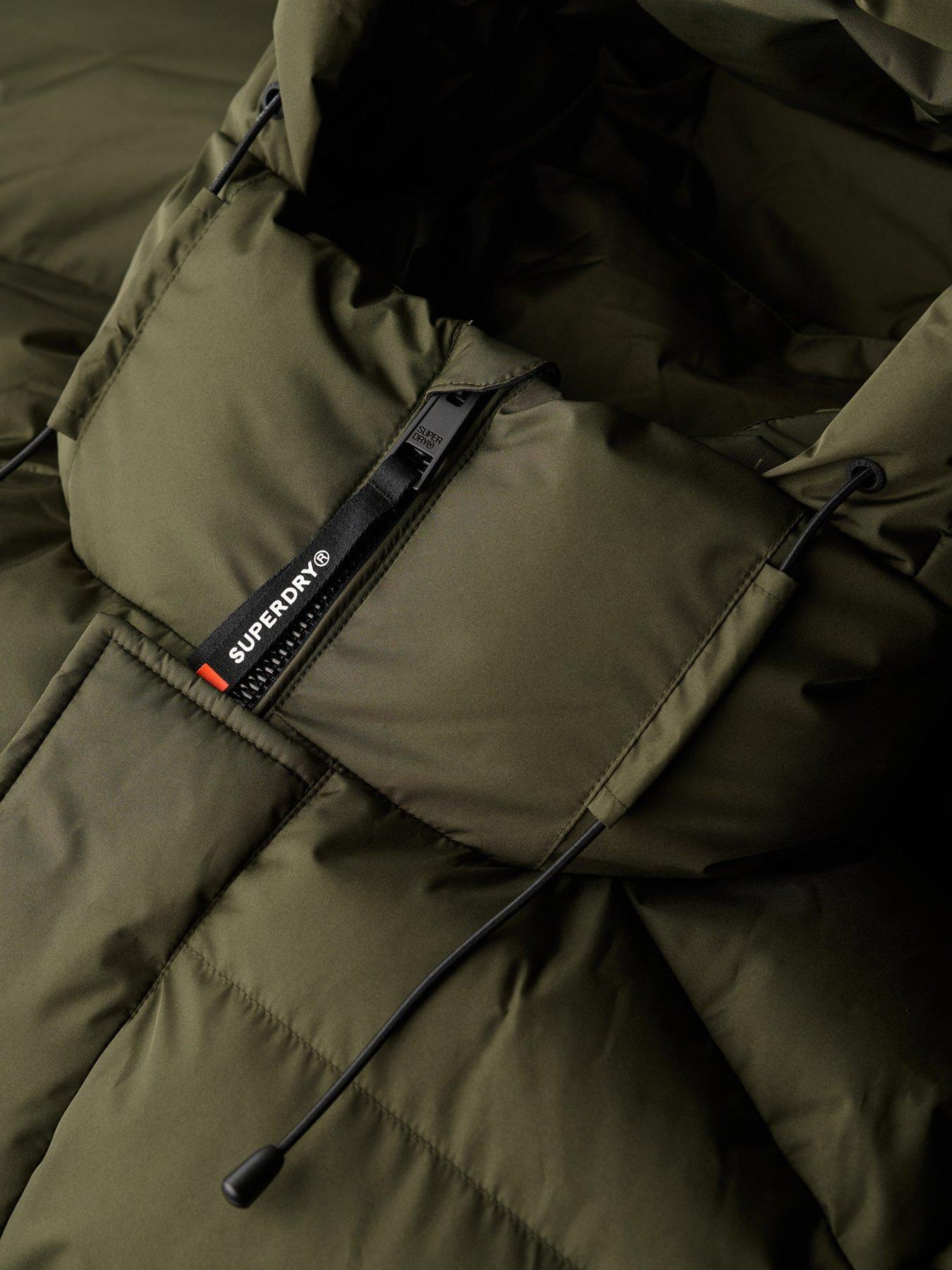 Image 7 of 7 of Superdry Hooded 5 Baffle Sports Jacket - Khaki