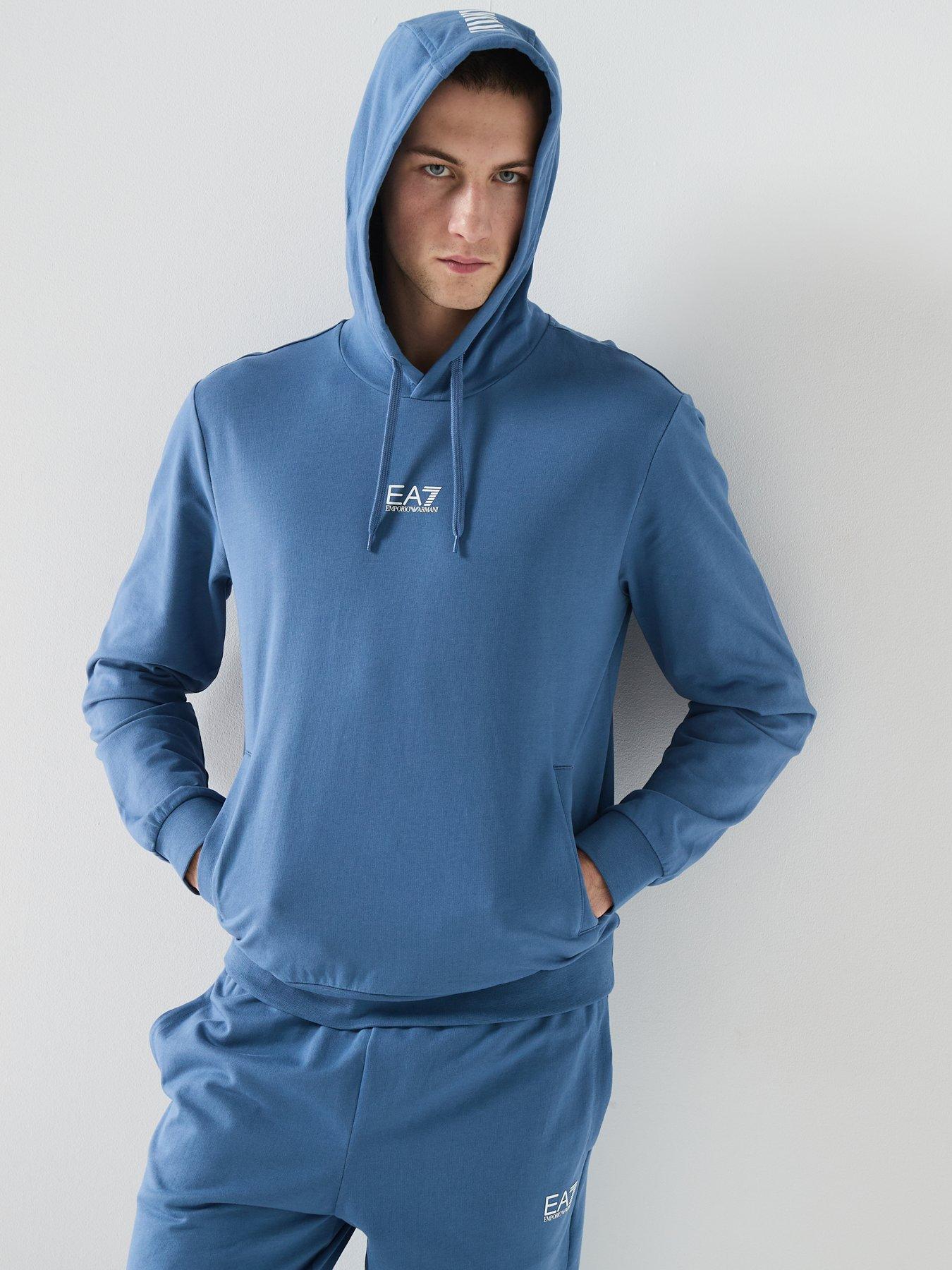 Image 5 of 5 of EA7 Emporio Armani Core Id Overhead Hooded Tracksuit - Blue