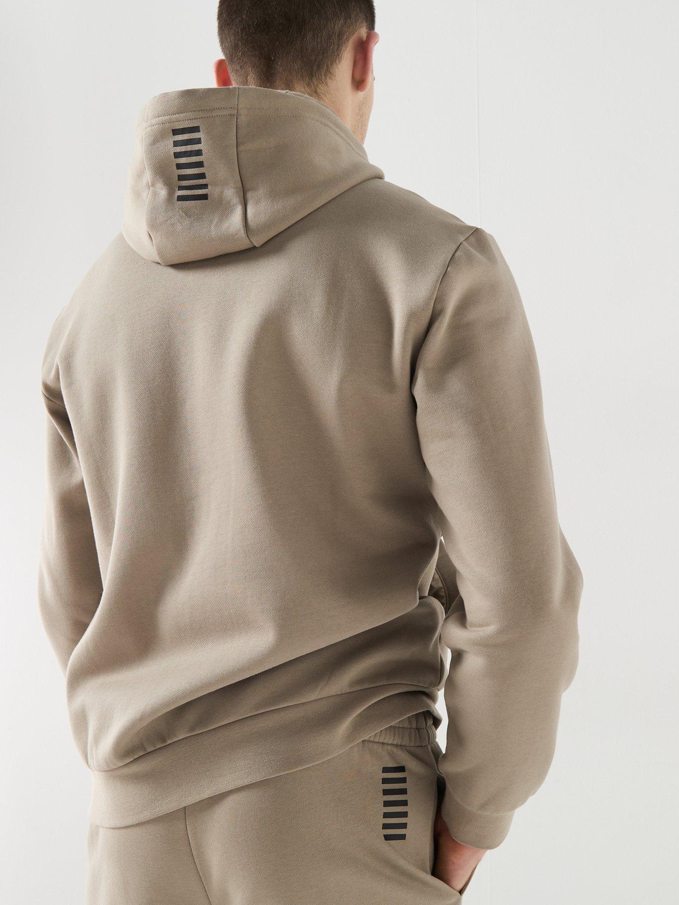 Image 2 of 6 of EA7 Emporio Armani Train Core Id Full Zip Hooded Tracksuit - Grey