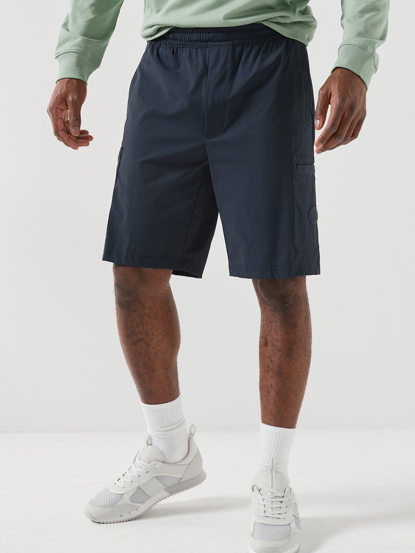 Image 1 of 6 of EA7 Emporio Armani Golf Pro Cargo Shorts - Dark Blue