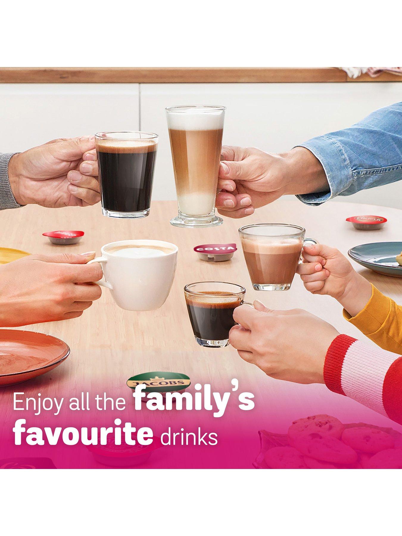 Image 5 of 8 of Tassimo by Bosch Happy Friendly Pod Coffee Machine with 70 Drinks Value Starter Bundle, TAS102EGBC - Black