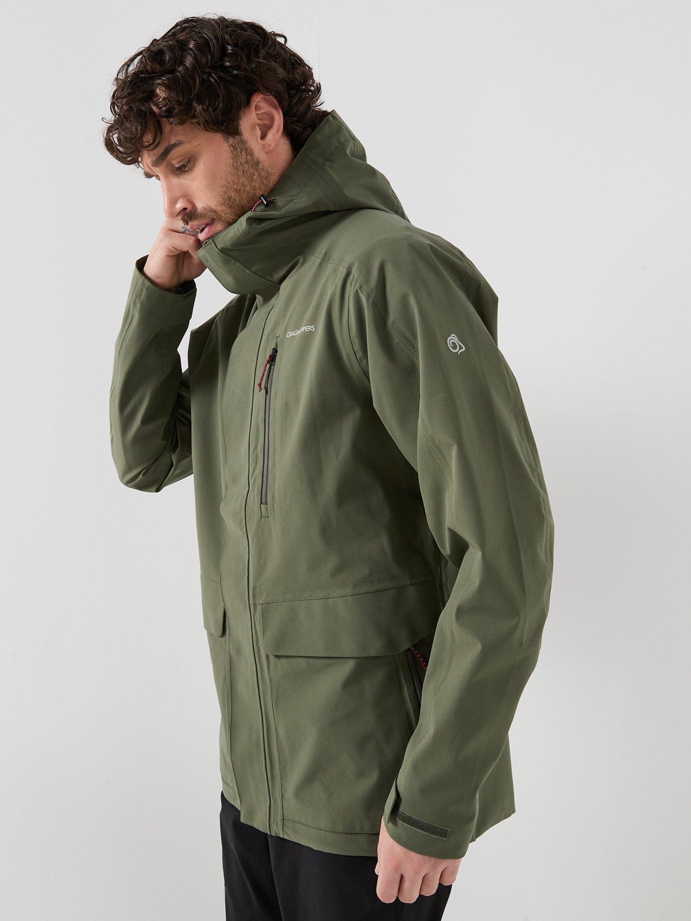 Craghoppers Mens Lorton II Waterproof Jacket, Green, Size M, Men