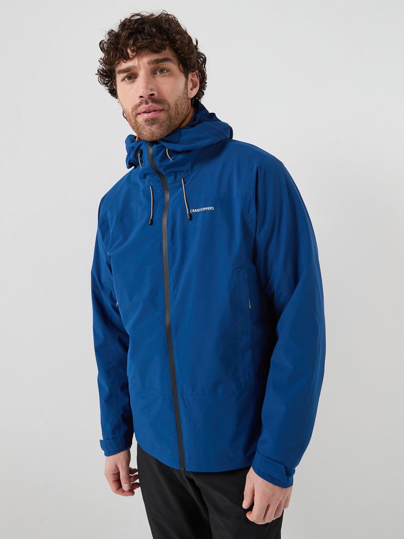 Craghoppers Mens Ponsa Waterproof Jacket, Blue, Size M, Men