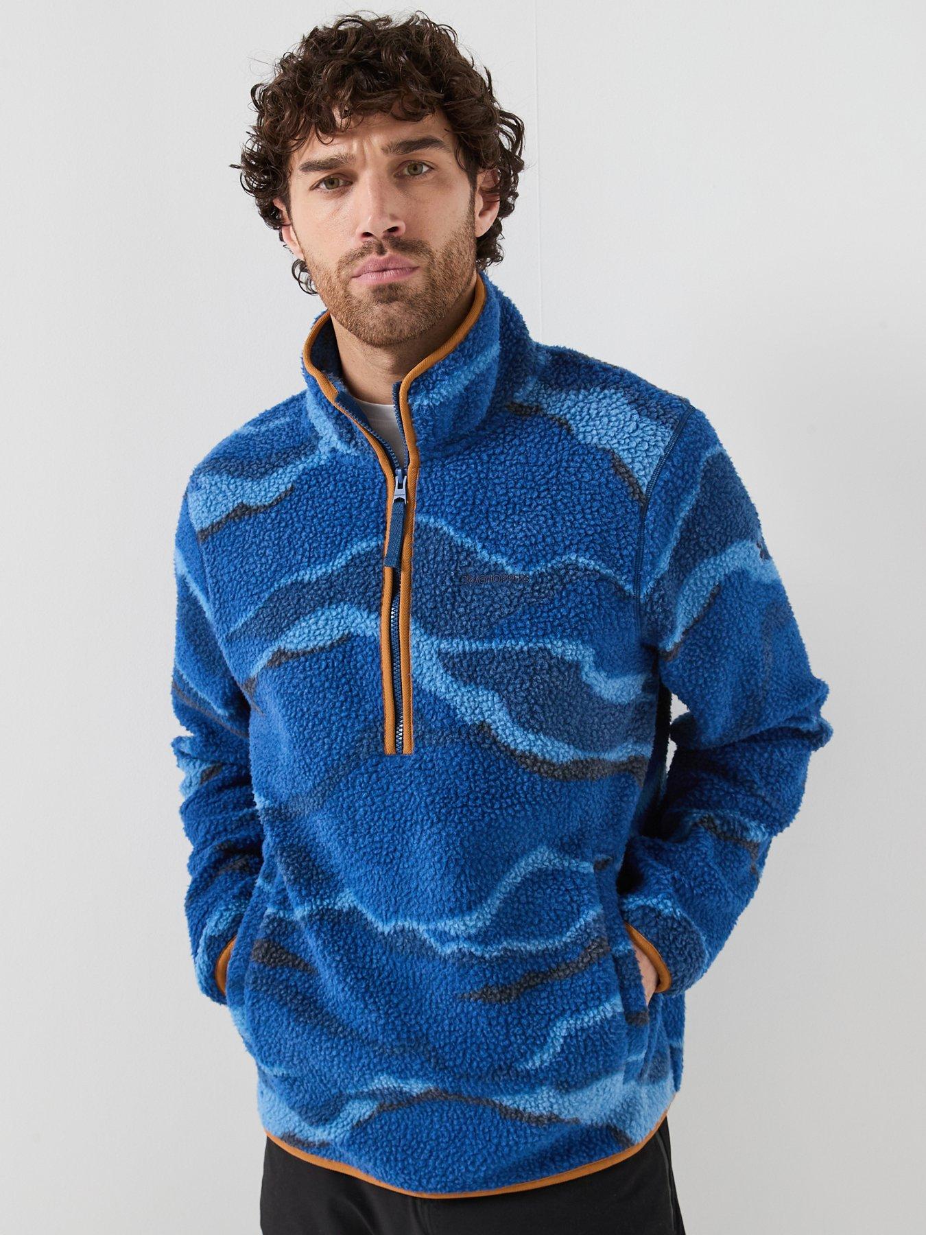 Craghoppers Mens National Trust Rawthey 1/2 Zip Fleece - Blue