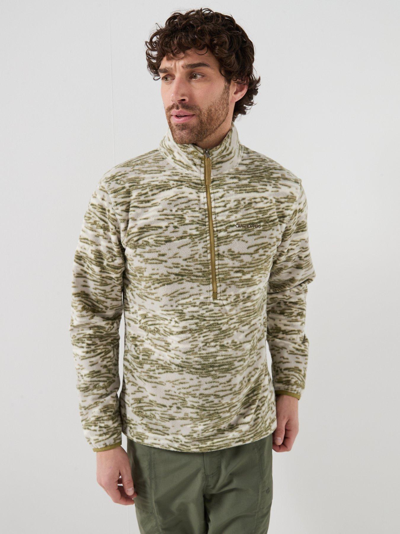 Craghoppers Mens National Trust Irt 1/2 Zip Fleece, Green, Size M, Men