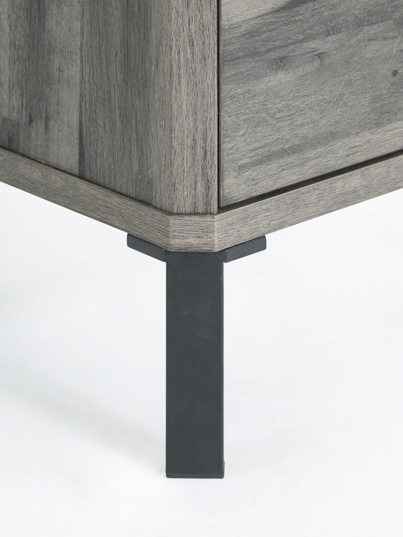 Image 6 of 7 of Very Home Harlem 2 Drawer Bedside Chest&nbsp;- Black Oak - FSC&reg; Certified