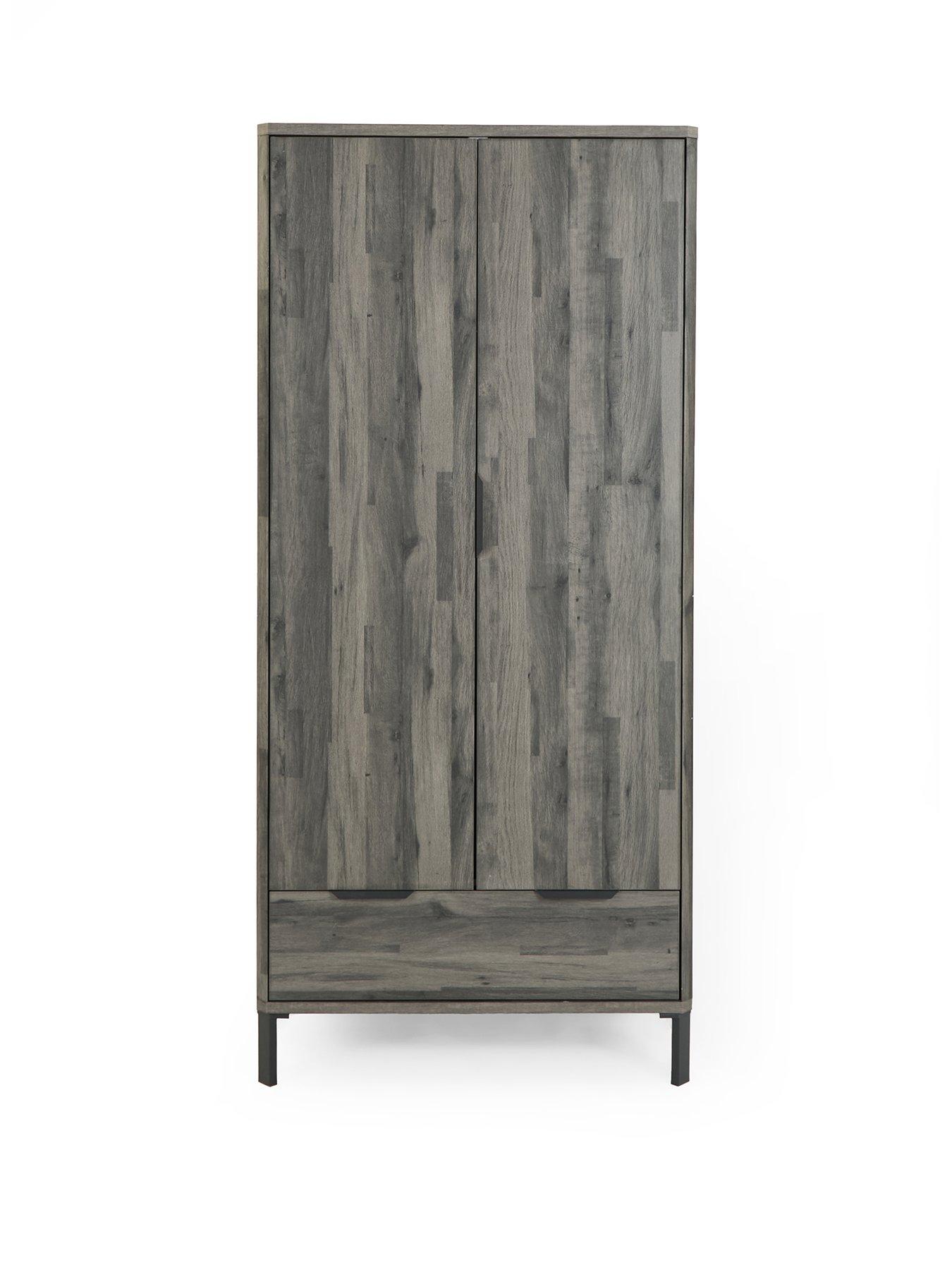Image 2 of 7 of Very Home Harlem 2 Door Wardrobe - Black Oak&nbsp;- FSC&reg; Certified
