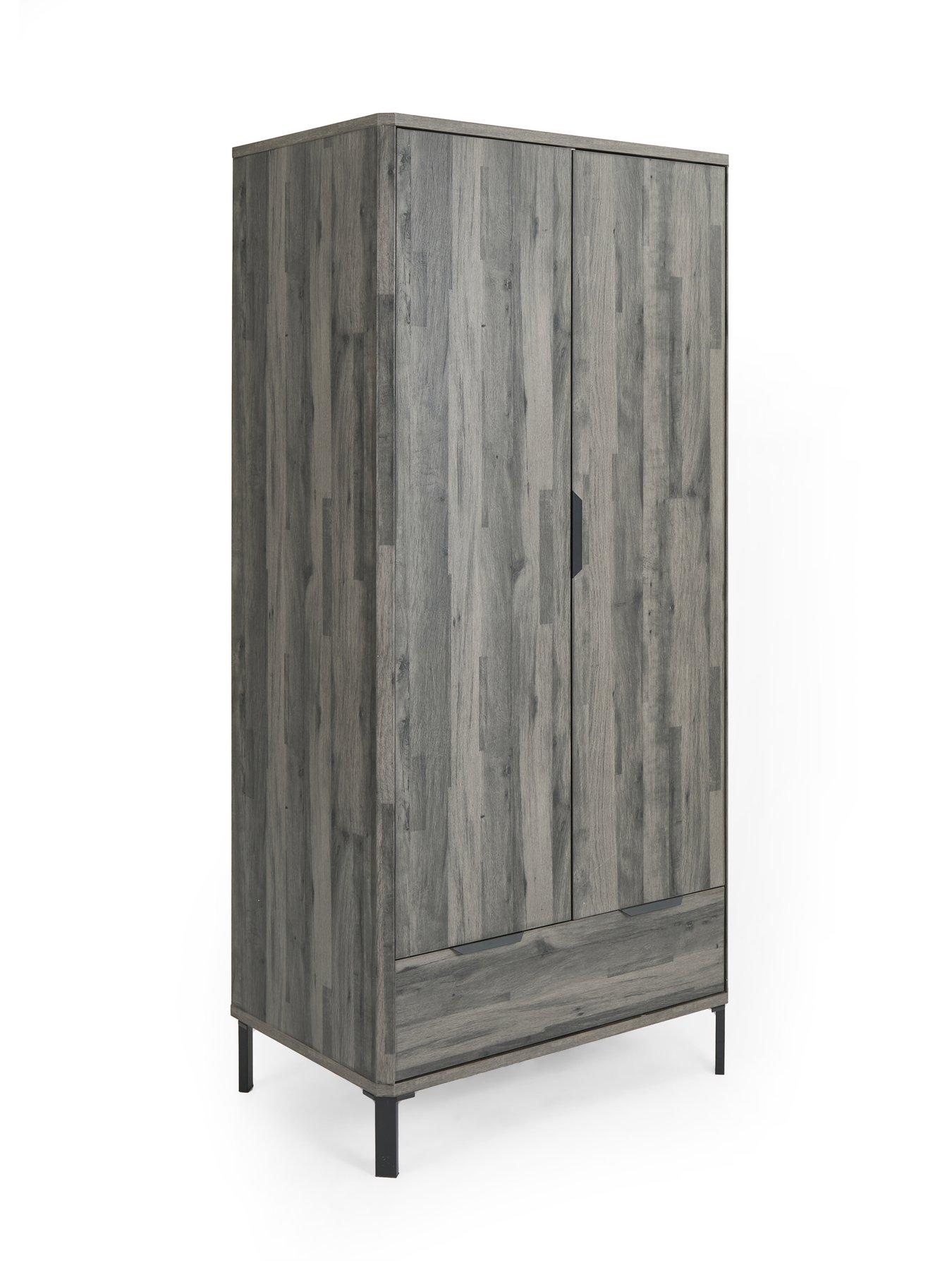 Image 4 of 7 of Very Home Harlem 2 Door Wardrobe - Black Oak&nbsp;- FSC&reg; Certified