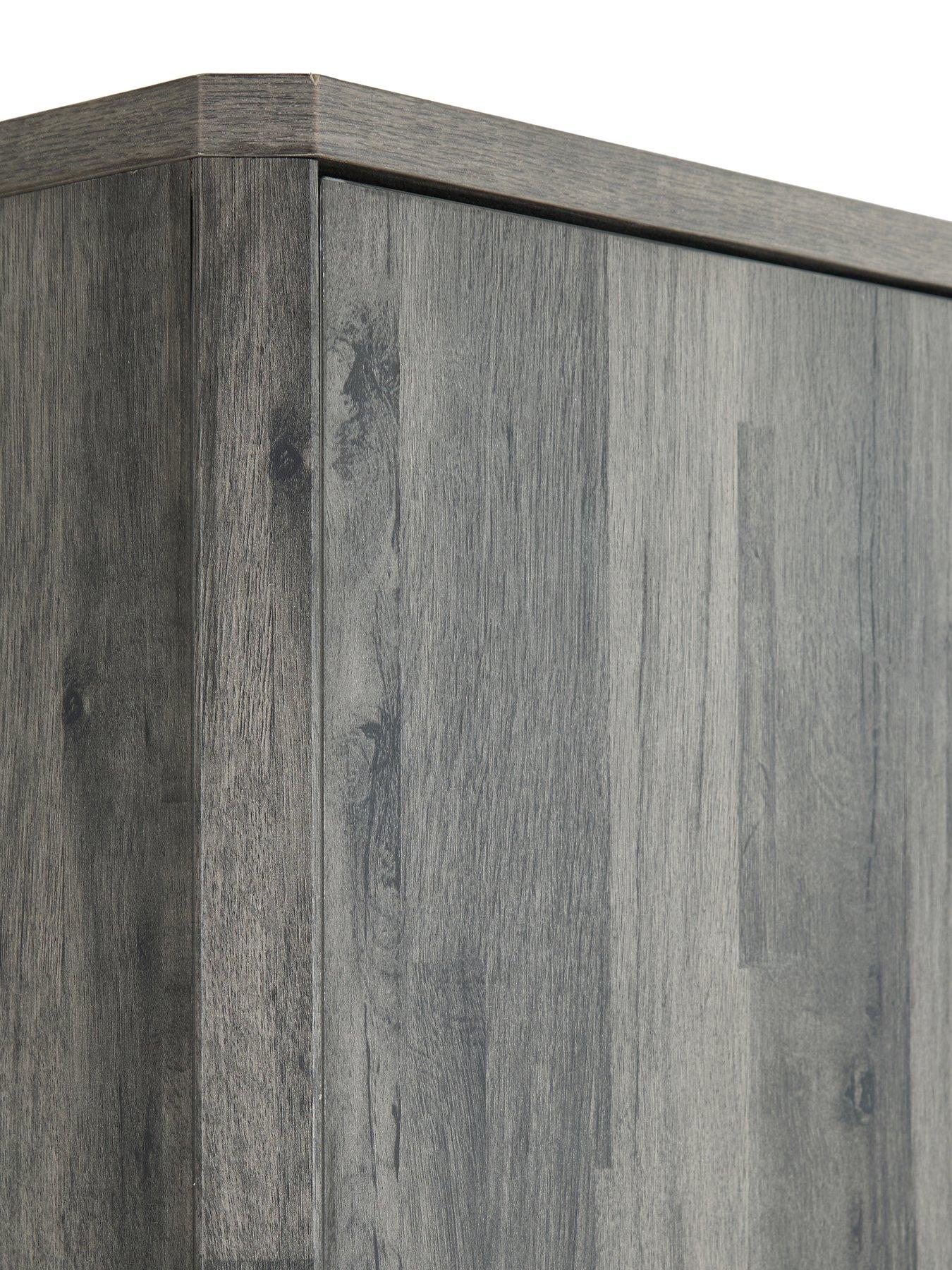 Image 6 of 7 of Very Home Harlem 2 Door Wardrobe - Black Oak&nbsp;- FSC&reg; Certified
