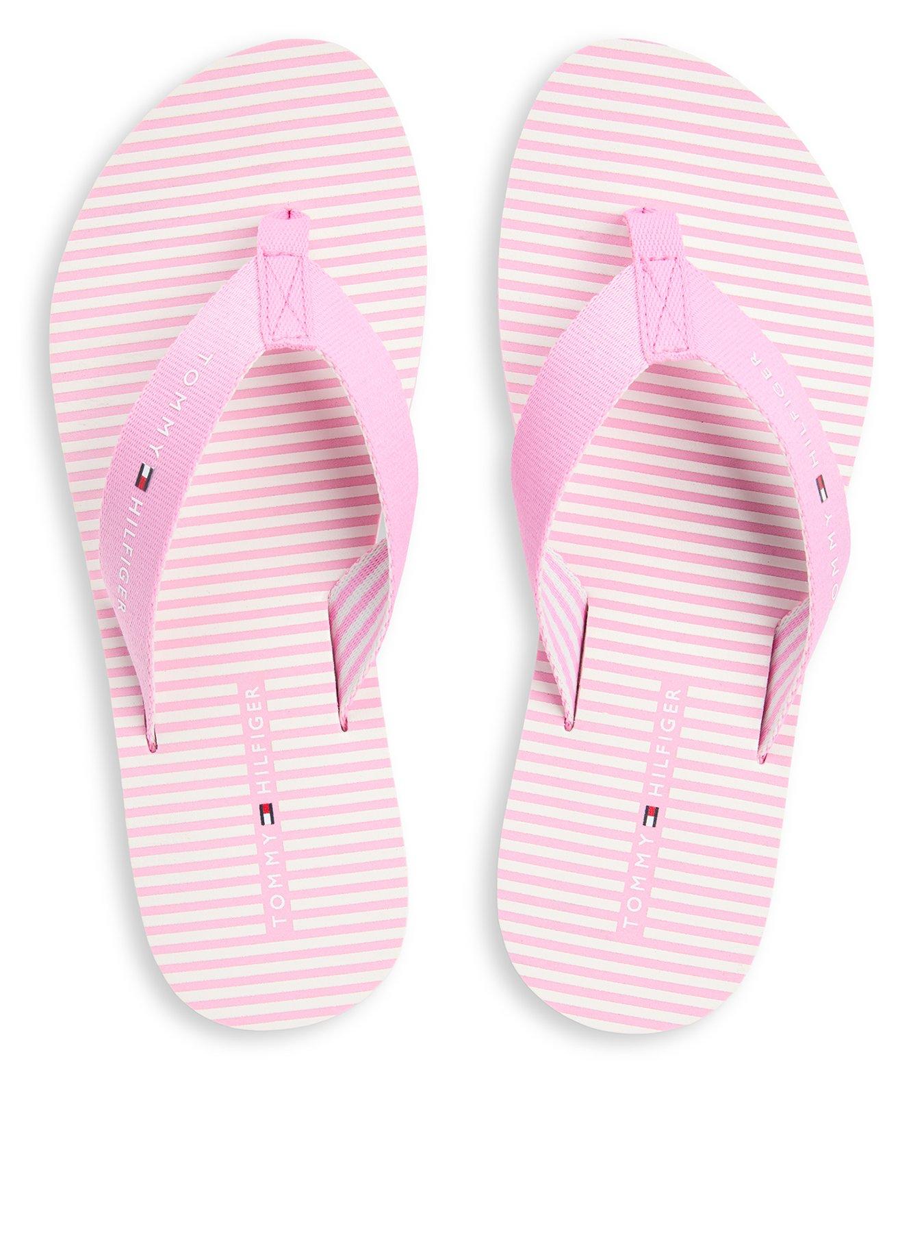 Tommy Hilfiger Th Ithaca Stripe Summer Sandal - Pink