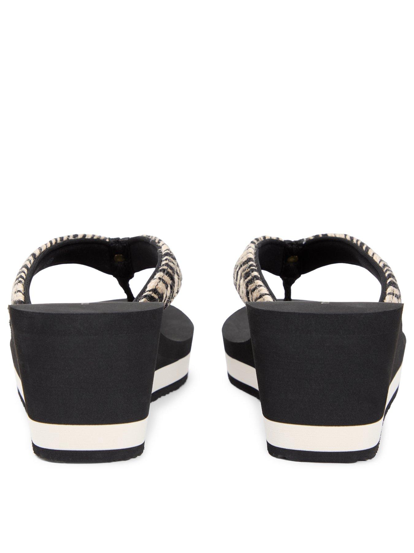 Image 3 of 6 of Tommy Hilfiger Rope Summer Sandals - Black
