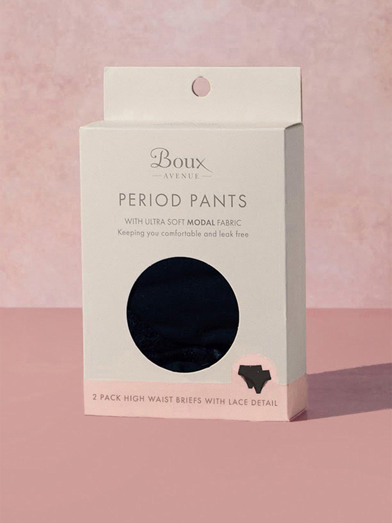 Image 3 of 5 of Boux Avenue 2 Pack Heavy Flow Period Pants - Black