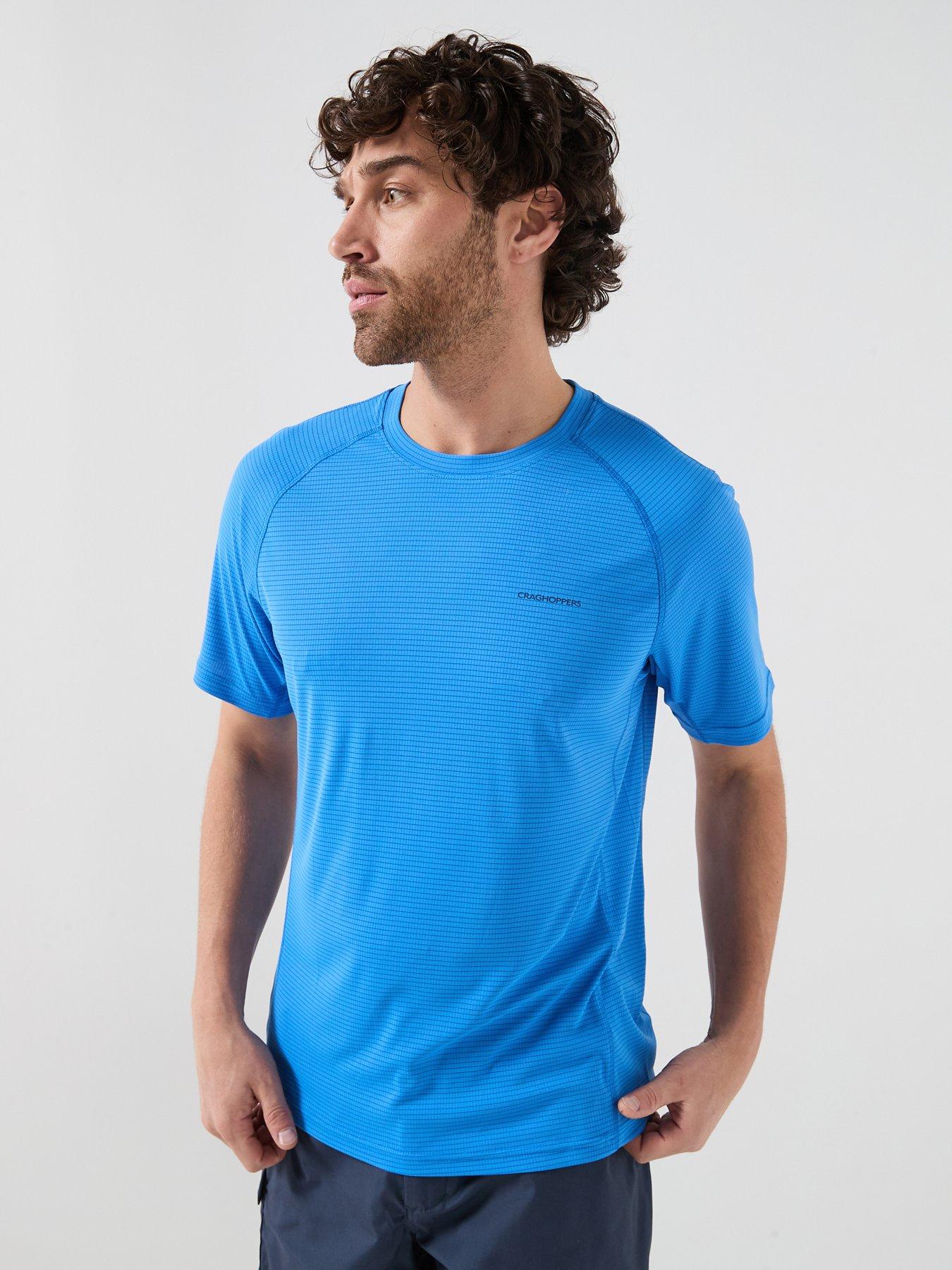 Craghoppers Mens Nosilife Solarshield T-Shirt, Blue, Size 2Xl, Men