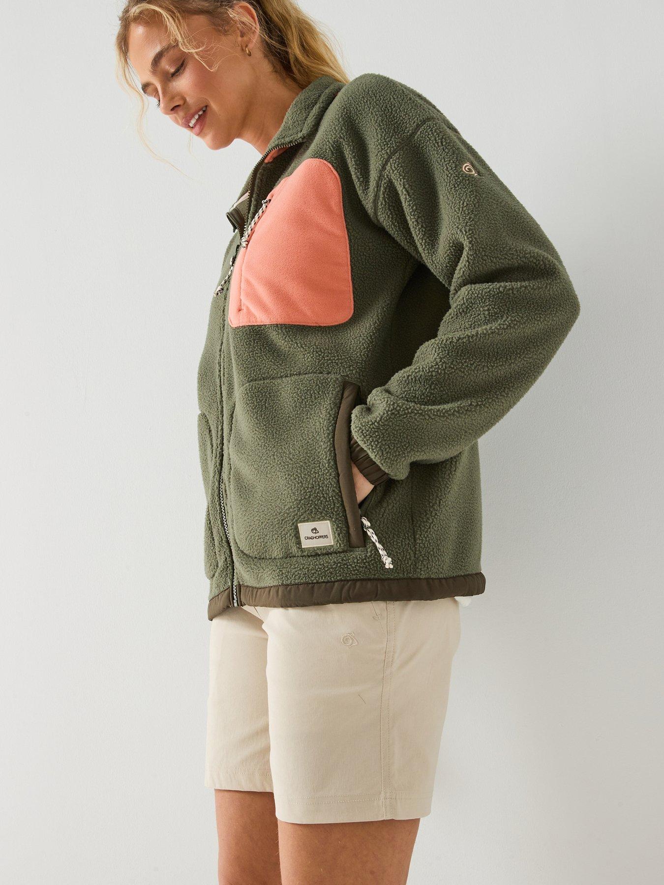 Craghoppers Womens Sanaa Fleece Jacket, Green, Size 20, Women