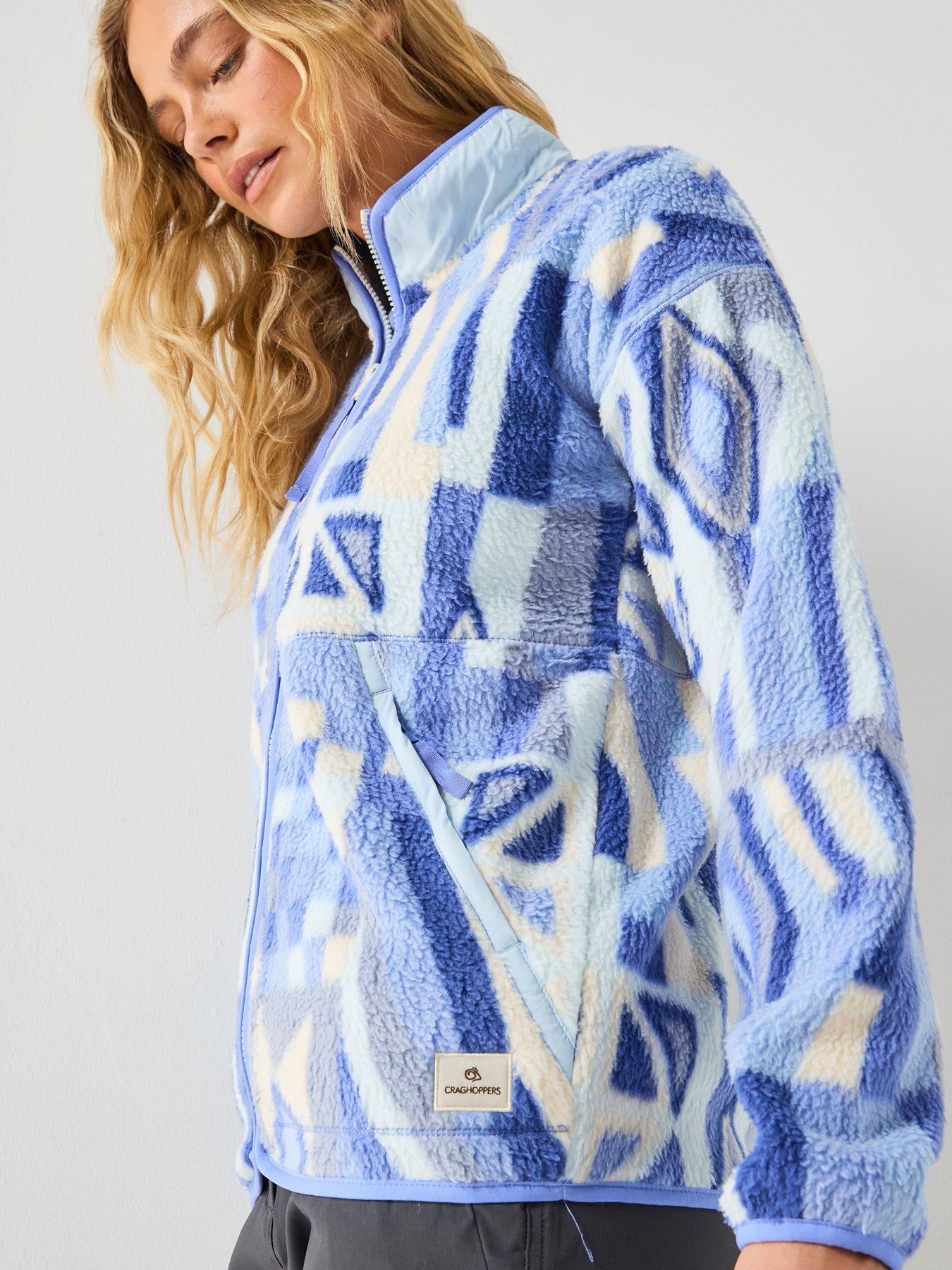 Craghoppers Womens Dante Printed Full Zip Fleece - Blue | Very