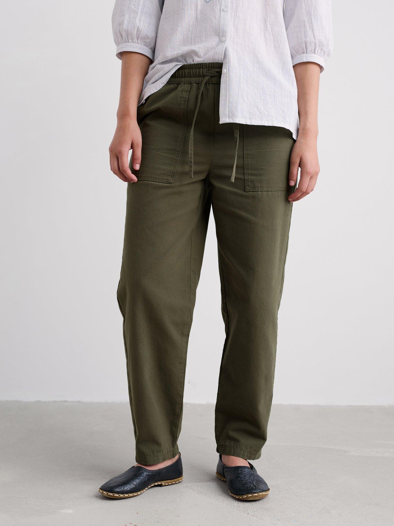 Seasalt Cornwall Sholl Trouser, Green, Size 10, Women
