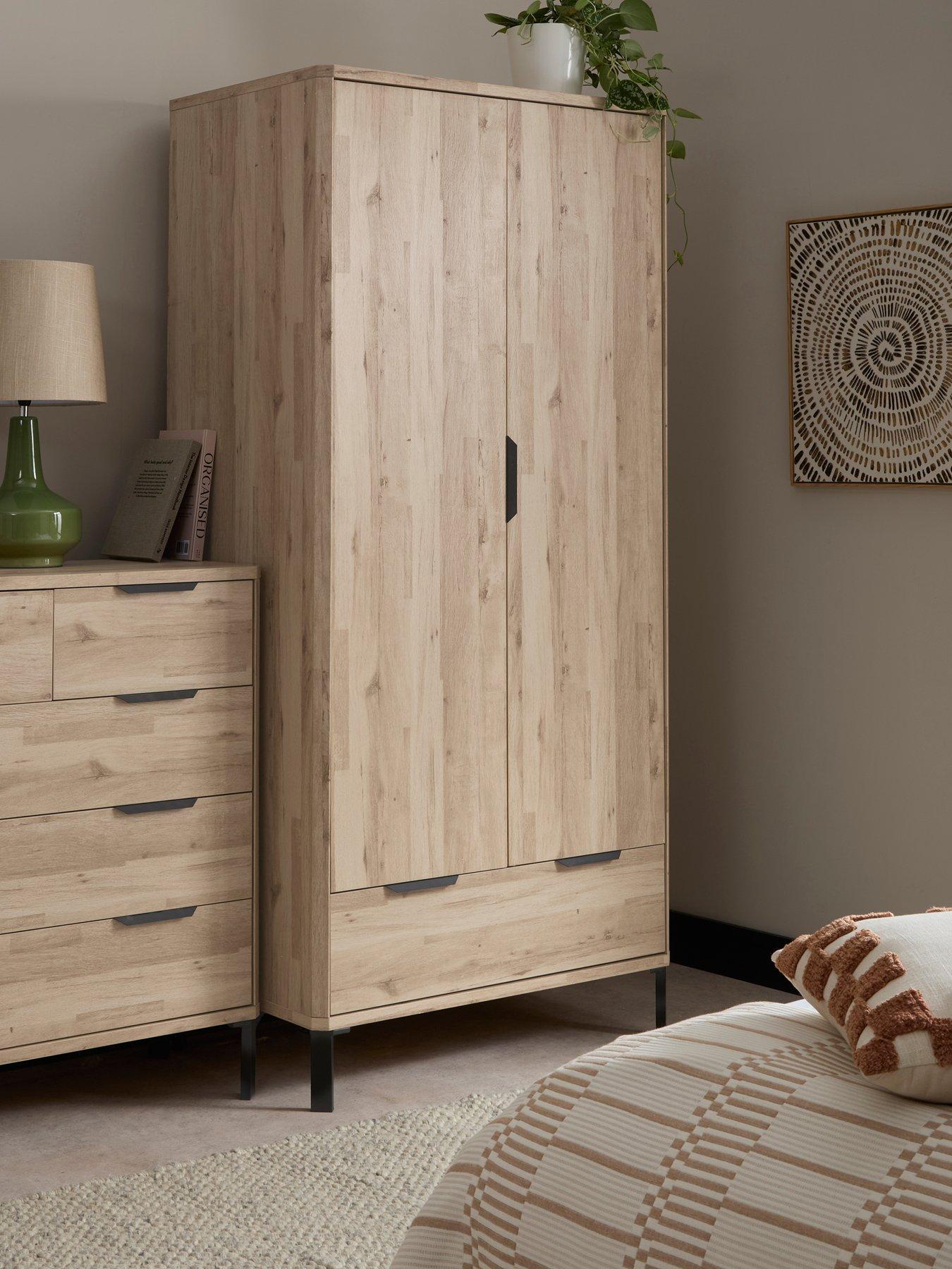 The Very Collection Harlem 2 Door Wardrobe - Light Oak - FSC® Certified