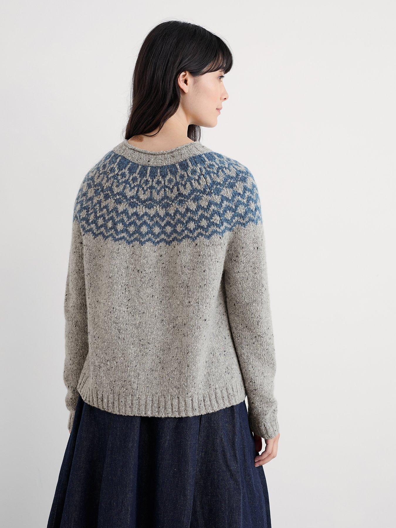 Image 2 of 5 of Seasalt Cornwall Port Kinnis Jumper Merino - Beige
