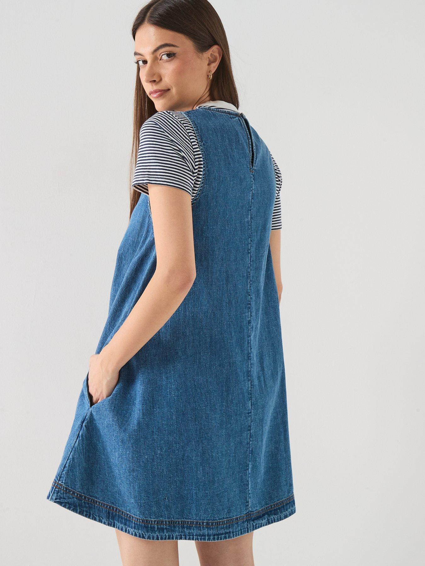 navy blue dress for baby girl Women's Chambray Dresses main image 1