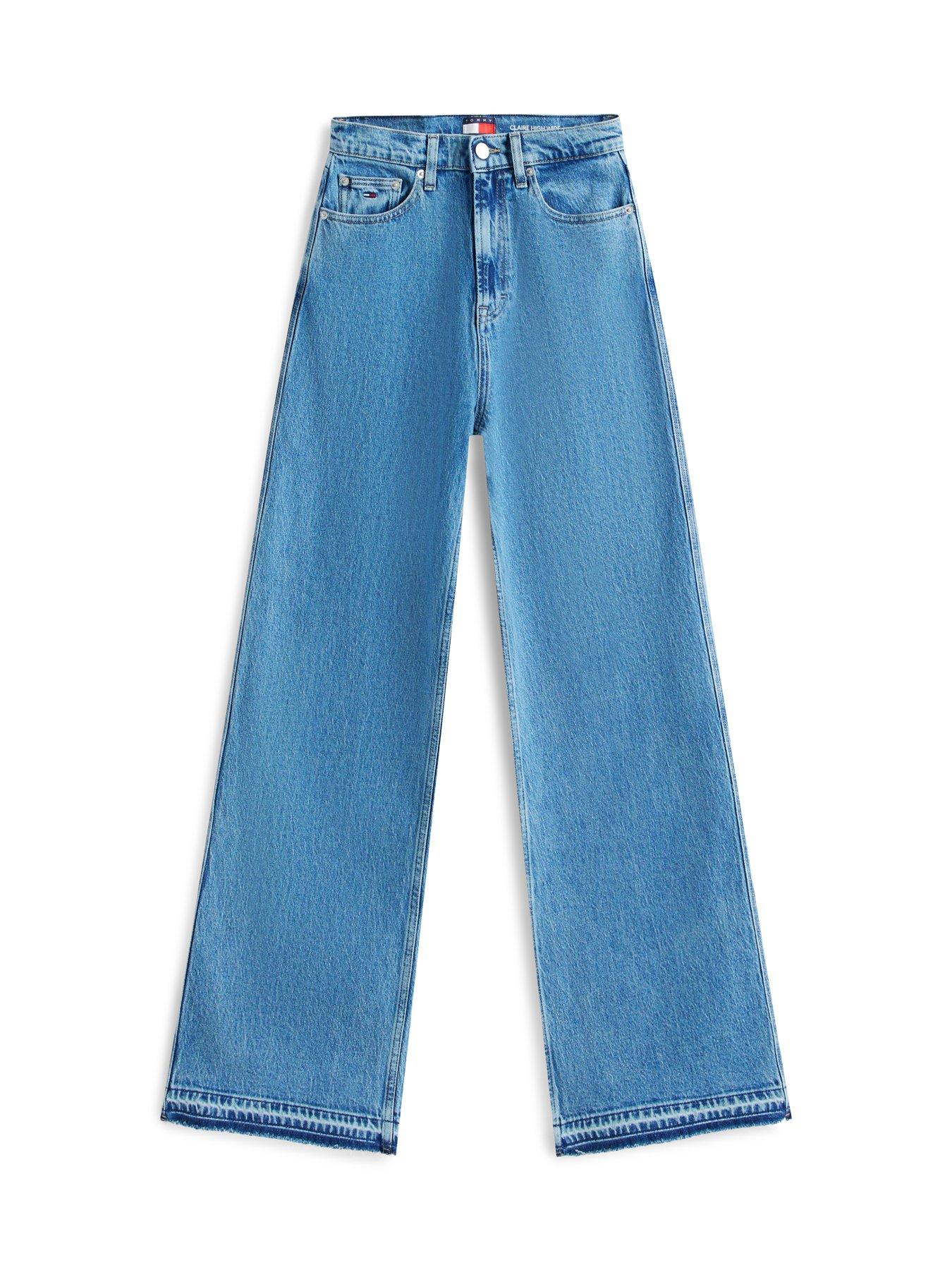 Image 5 of 5 of Tommy Jeans Claire Wide Leg High Rise Jeans - Blue