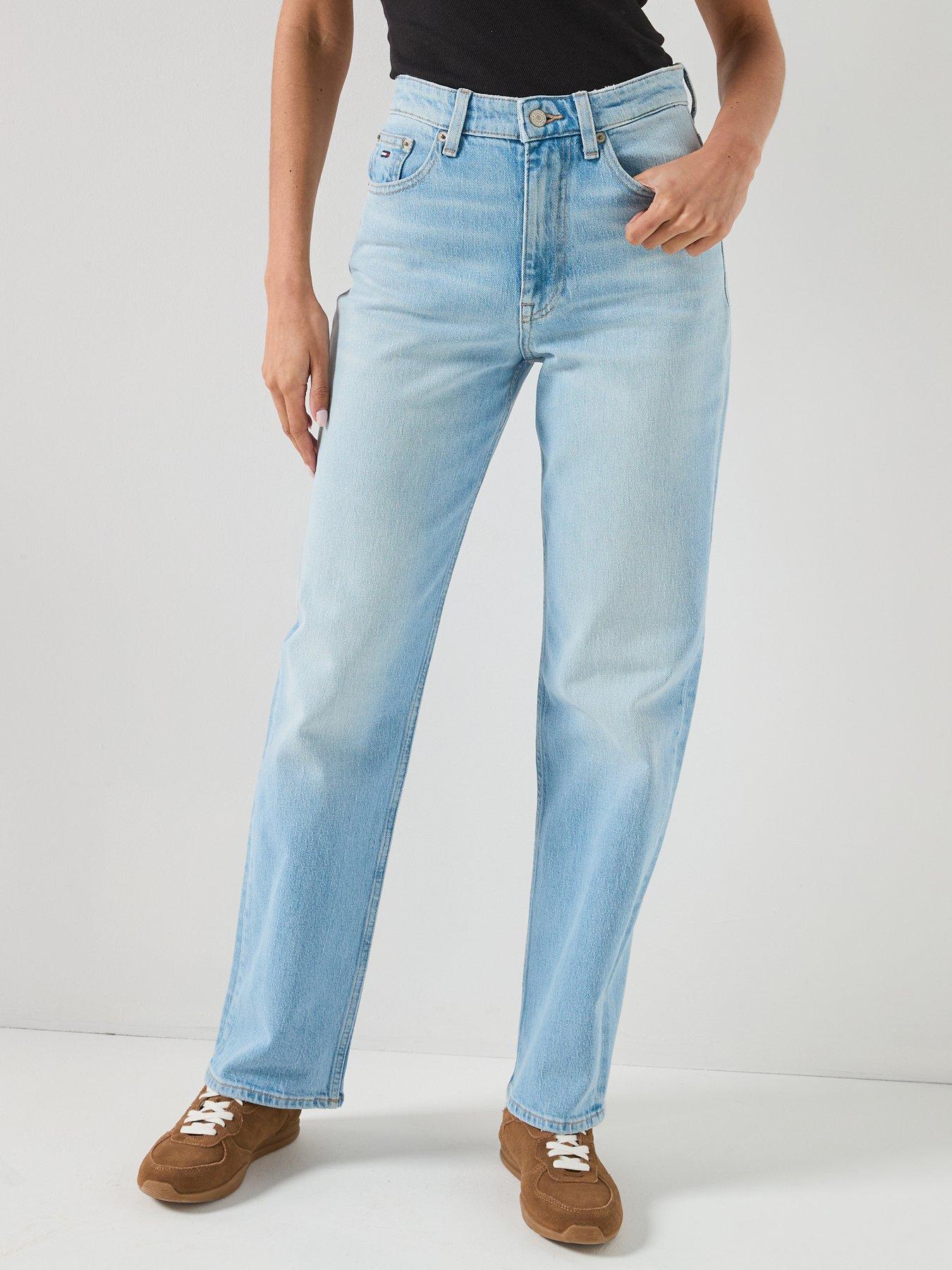 Tommy Jeans: Layla Slim Leg Denim Jeans - Blue