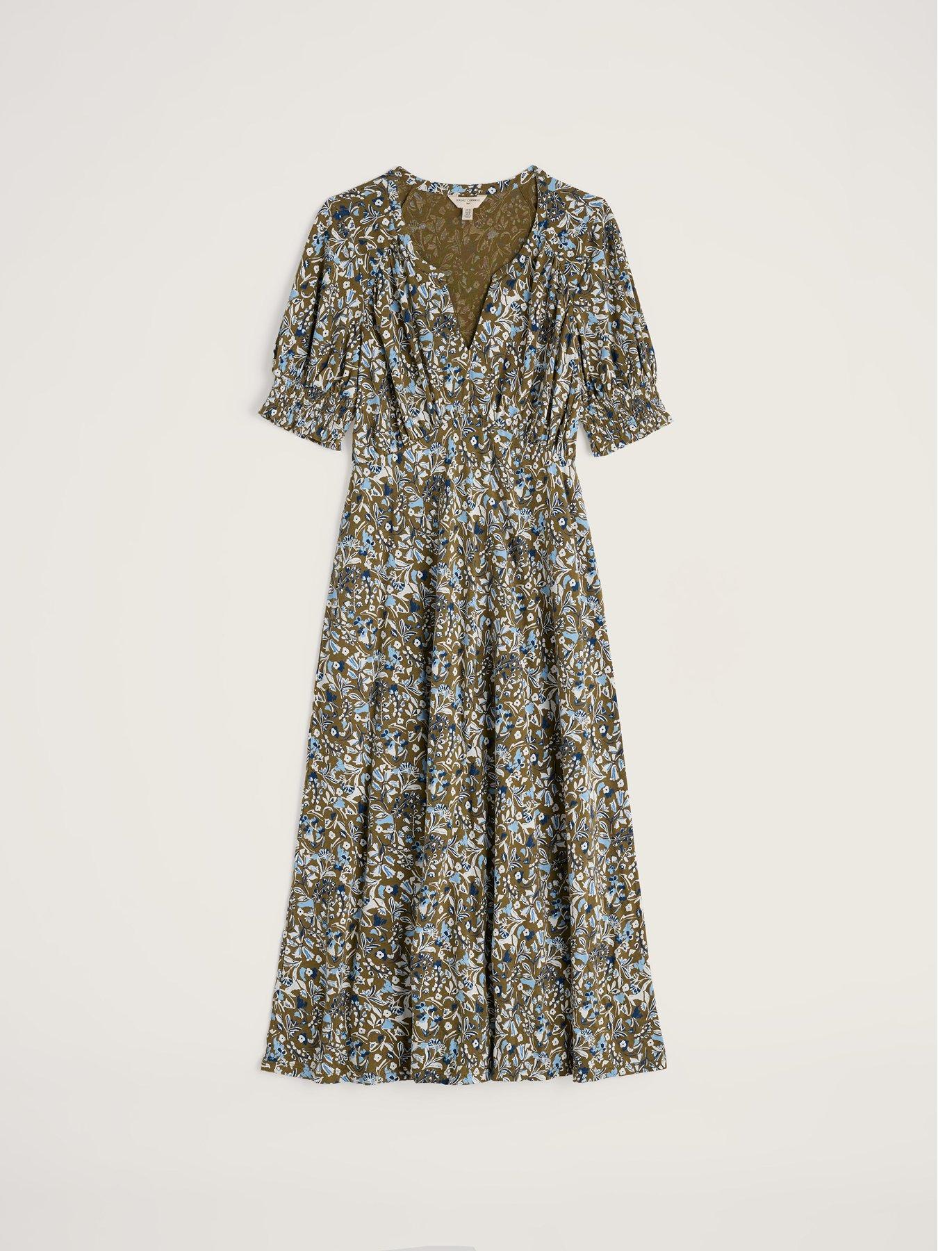 Image 4 of 5 of Seasalt Cornwall Fenil Empire Line Midi Dress - Green