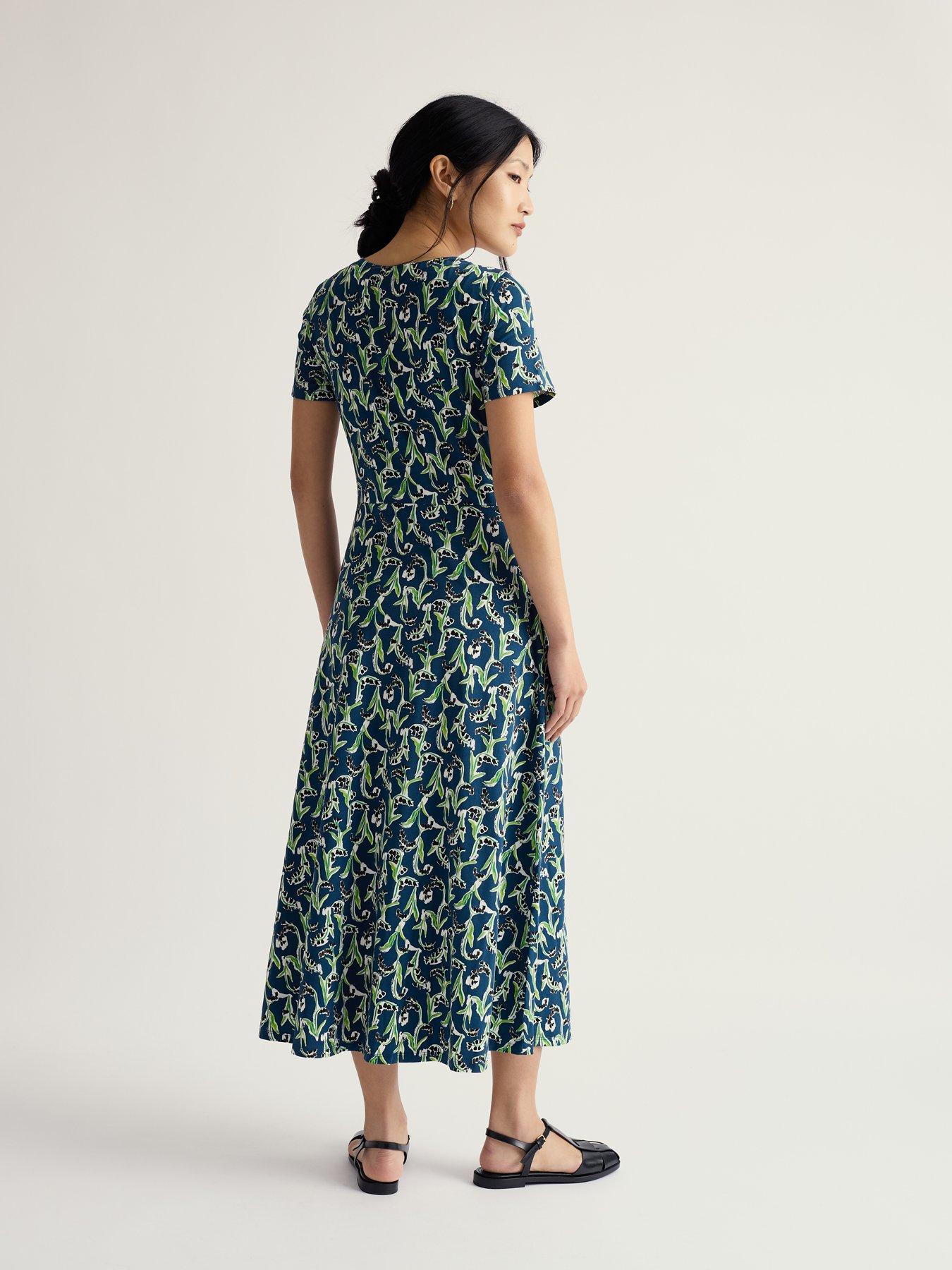 Image 2 of 5 of Seasalt Cornwall Veronica Short Sleeve Midi Dress - Blue