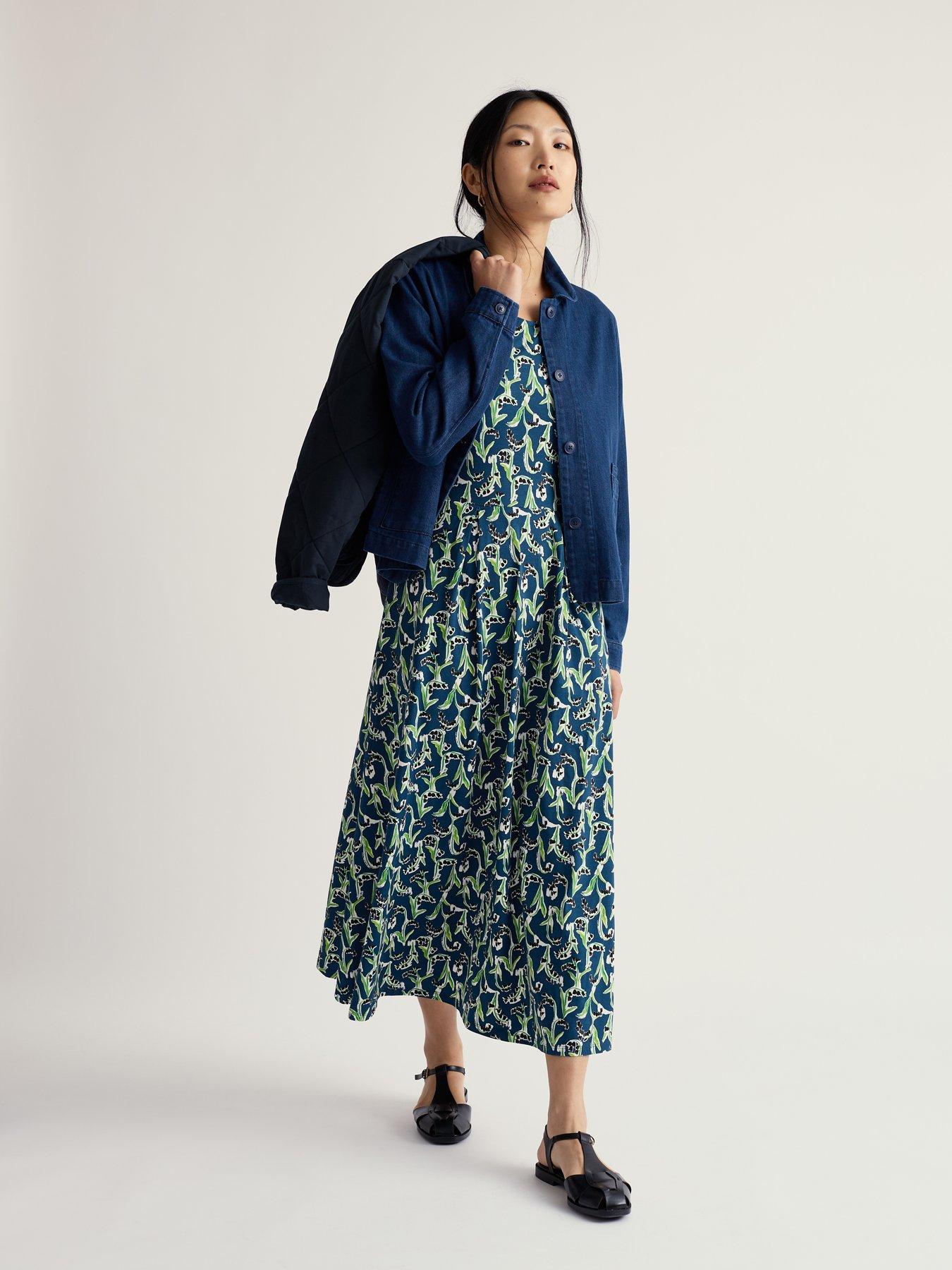 Image 3 of 5 of Seasalt Cornwall Veronica Short Sleeve Midi Dress - Blue